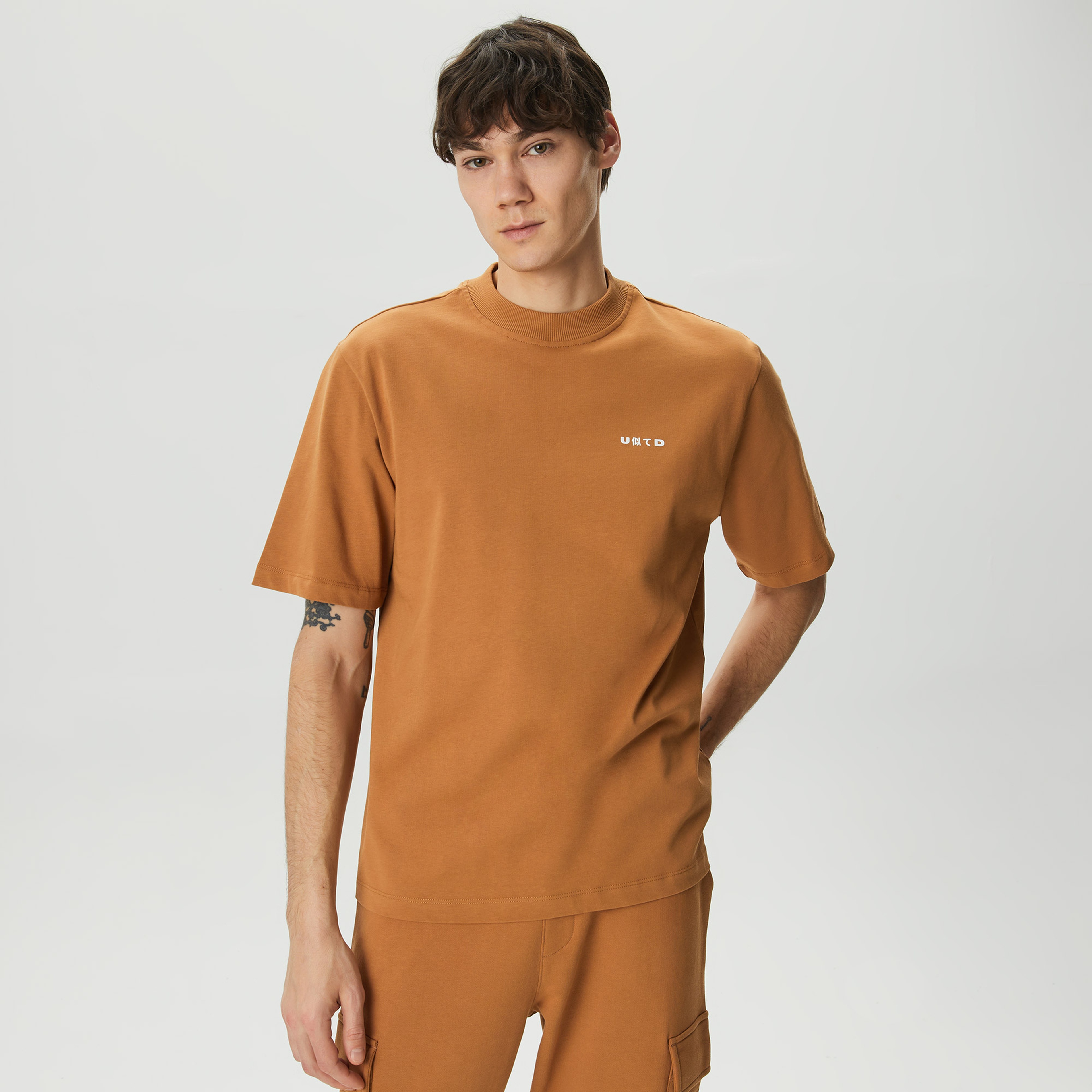 UNITED4 Erkek Kahverengi T-Shirt
