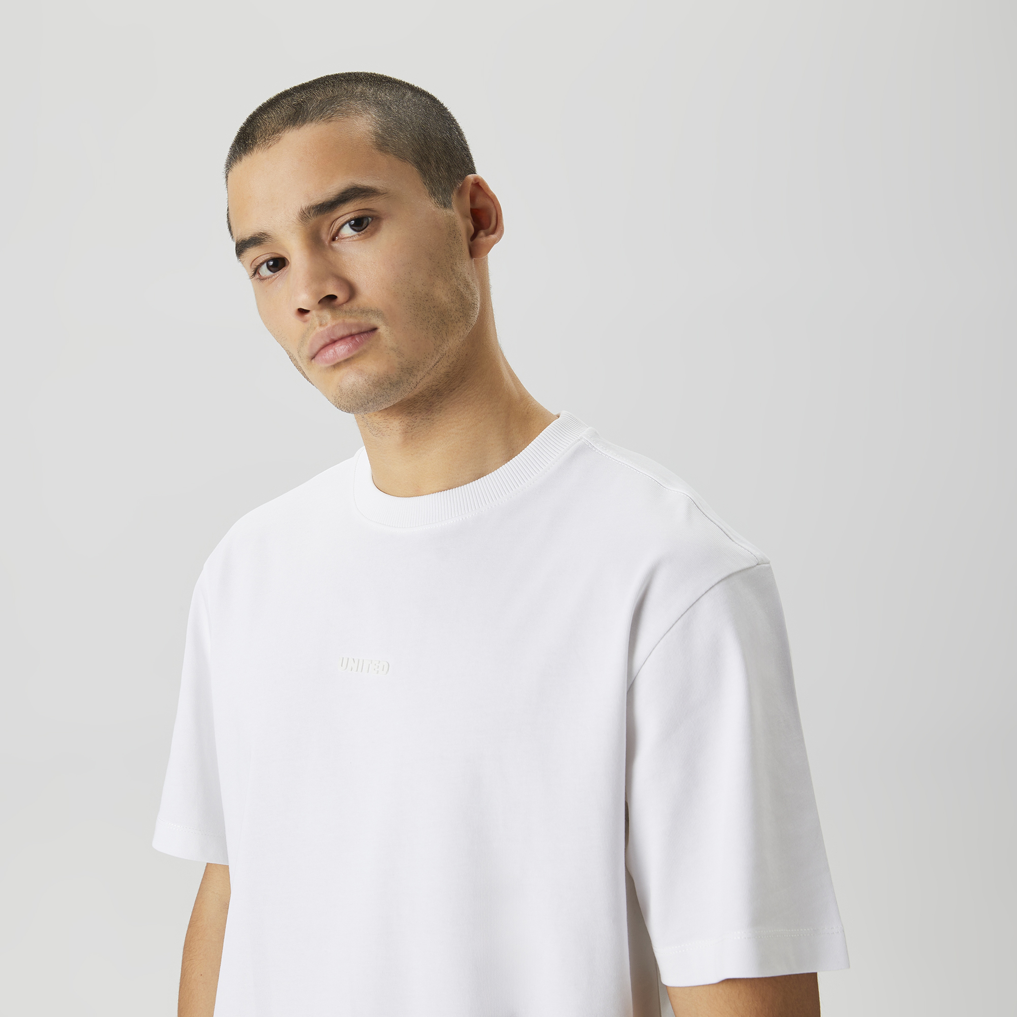 UNITED4 Classic Erkek Beyaz T-Shirt