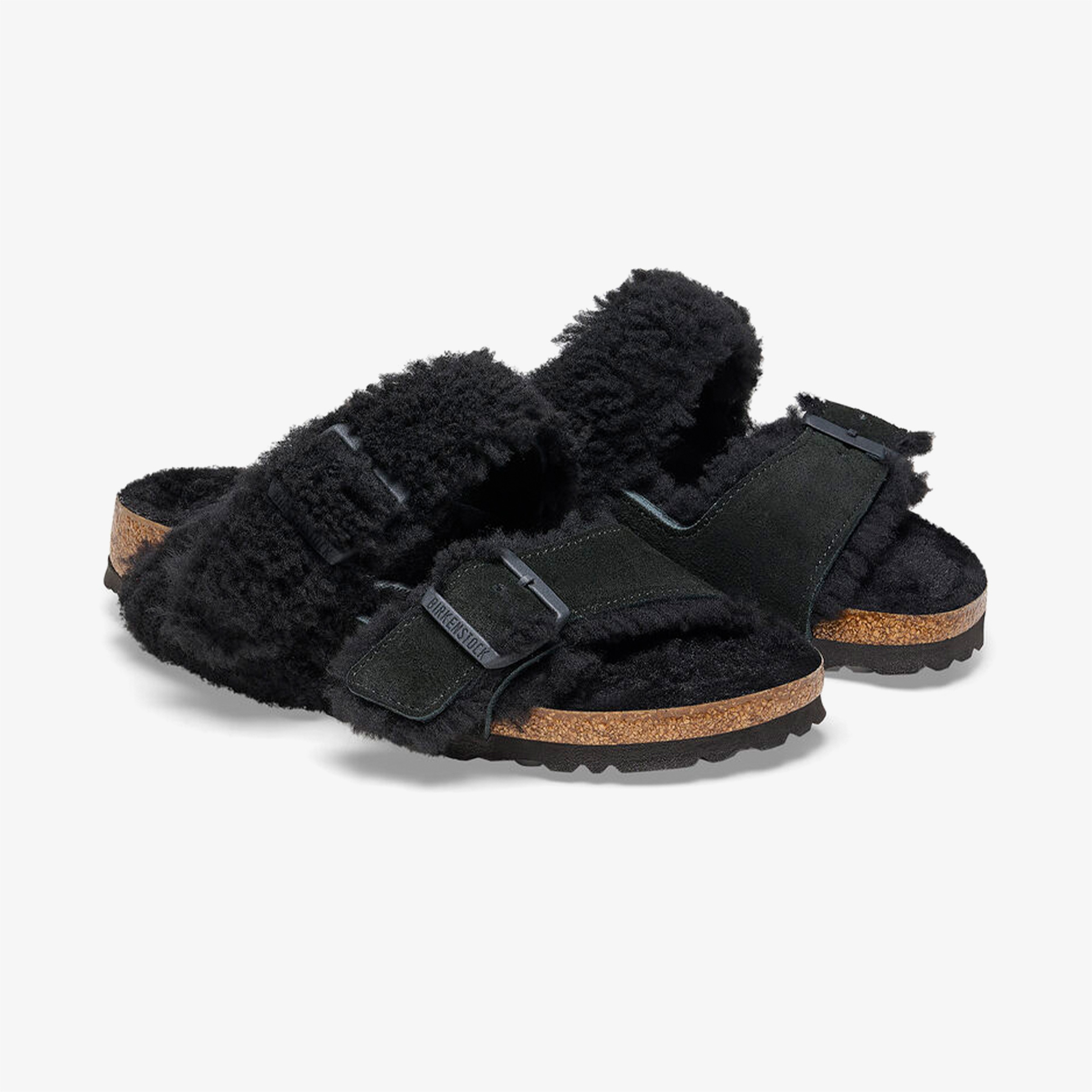 Birkenstock Arizona Split Vl Teddy Kadın Siyah Terlik