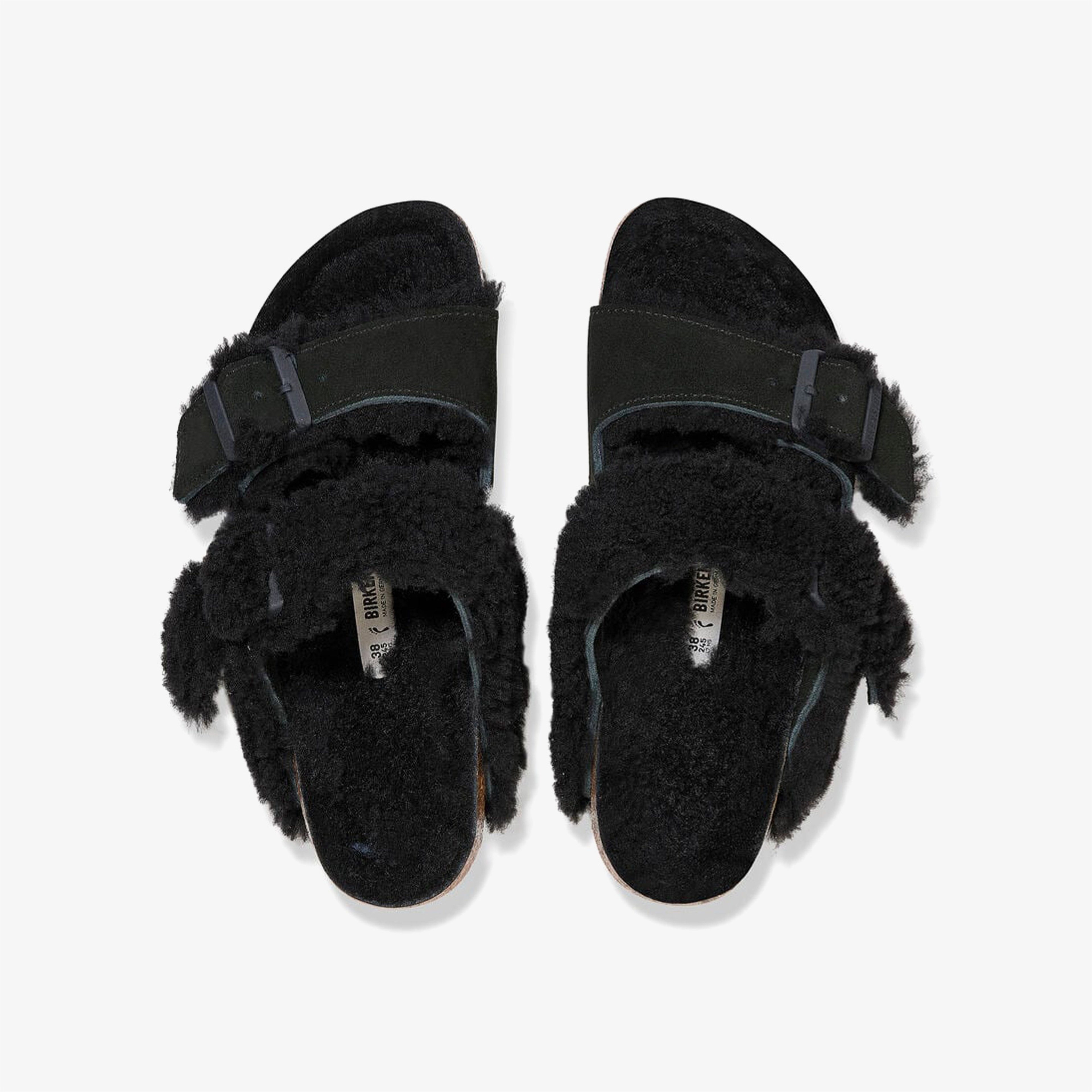 Birkenstock Arizona Split Vl Teddy Kadın Siyah Terlik