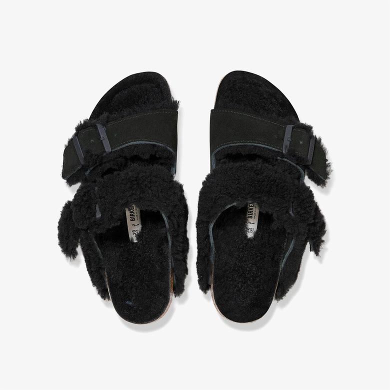 Birkenstock Arizona Split Vl Teddy Kadın Siyah Terlik