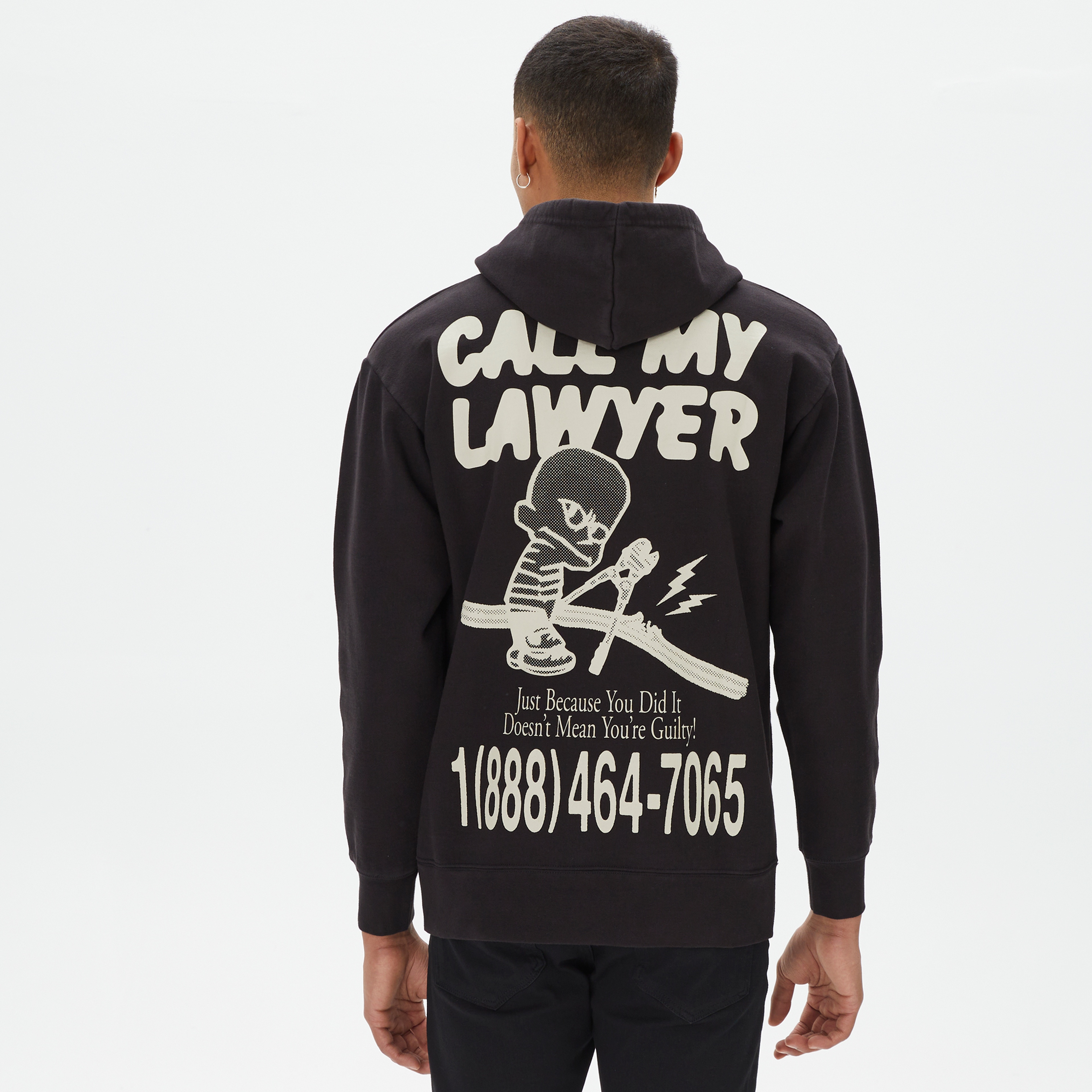 Market Not Guilty Pullover Erkek Siyah Hoodie