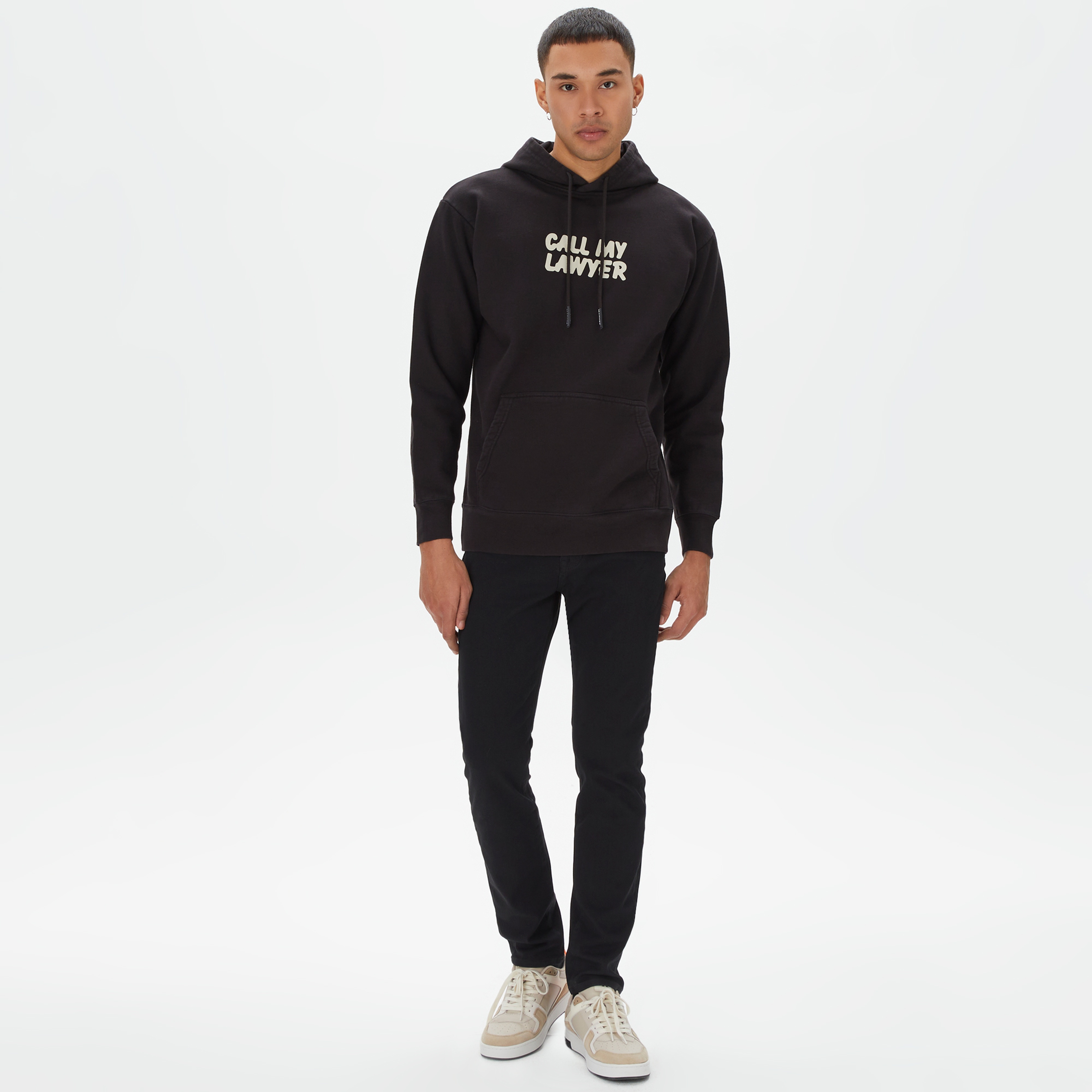 Market Not Guilty Pullover Erkek Siyah Hoodie