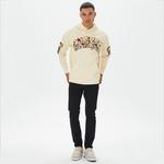 Market Bouquet Pullover Erkek Krem Hoodie