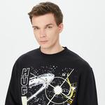 HUF Thanos Eye Washed  Erkek Siyah Sweatshirt