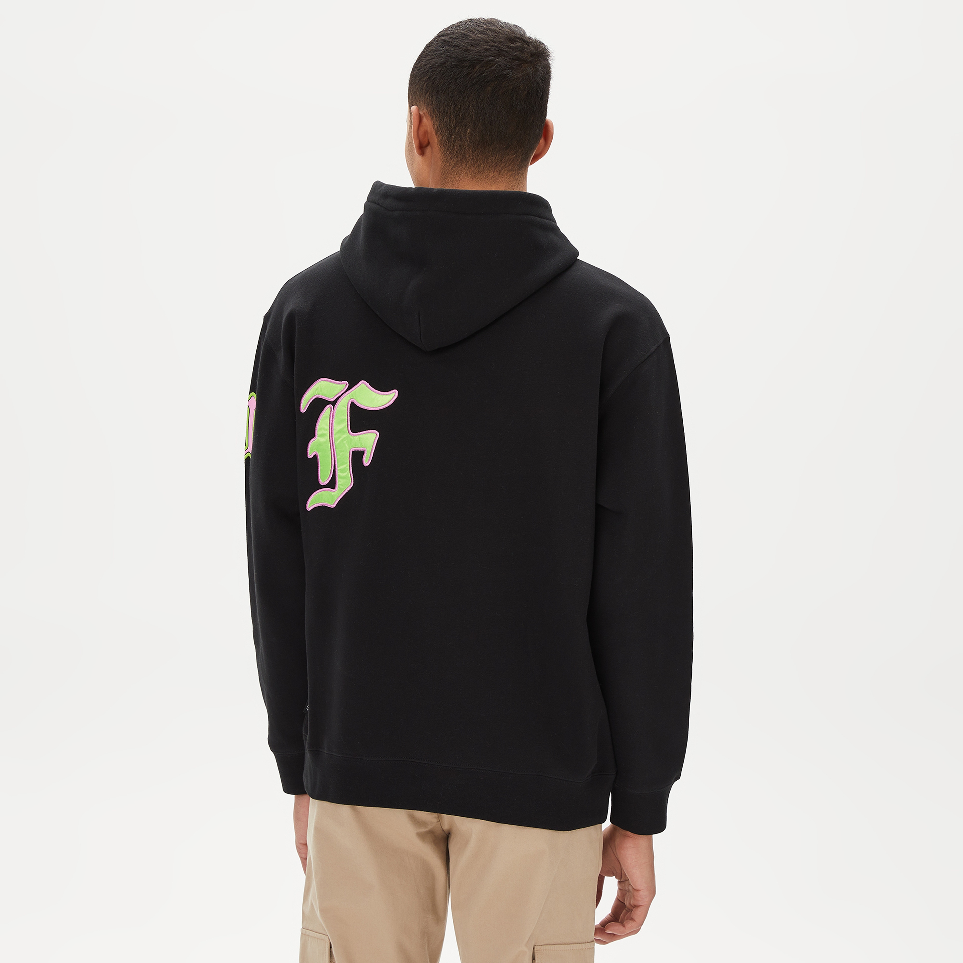 HUF Fly Die Erkek Siyah Hoodie