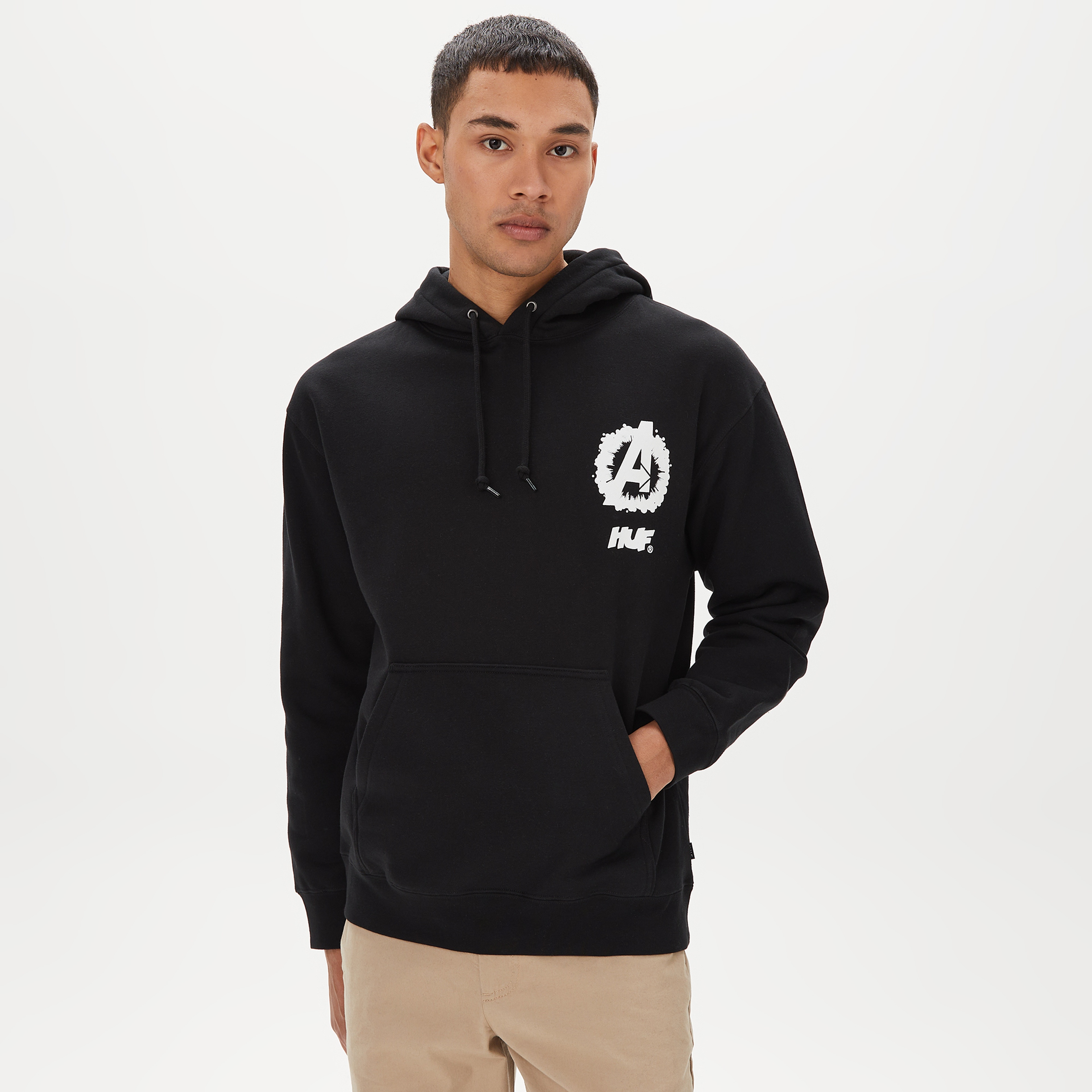 HUF Cosmic Assemblage Erkek Siyah Hoodie