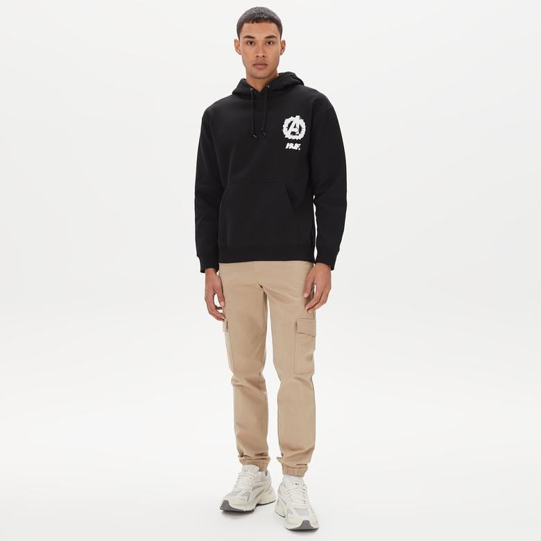 HUF Cosmic Assemblage Erkek Siyah Hoodie