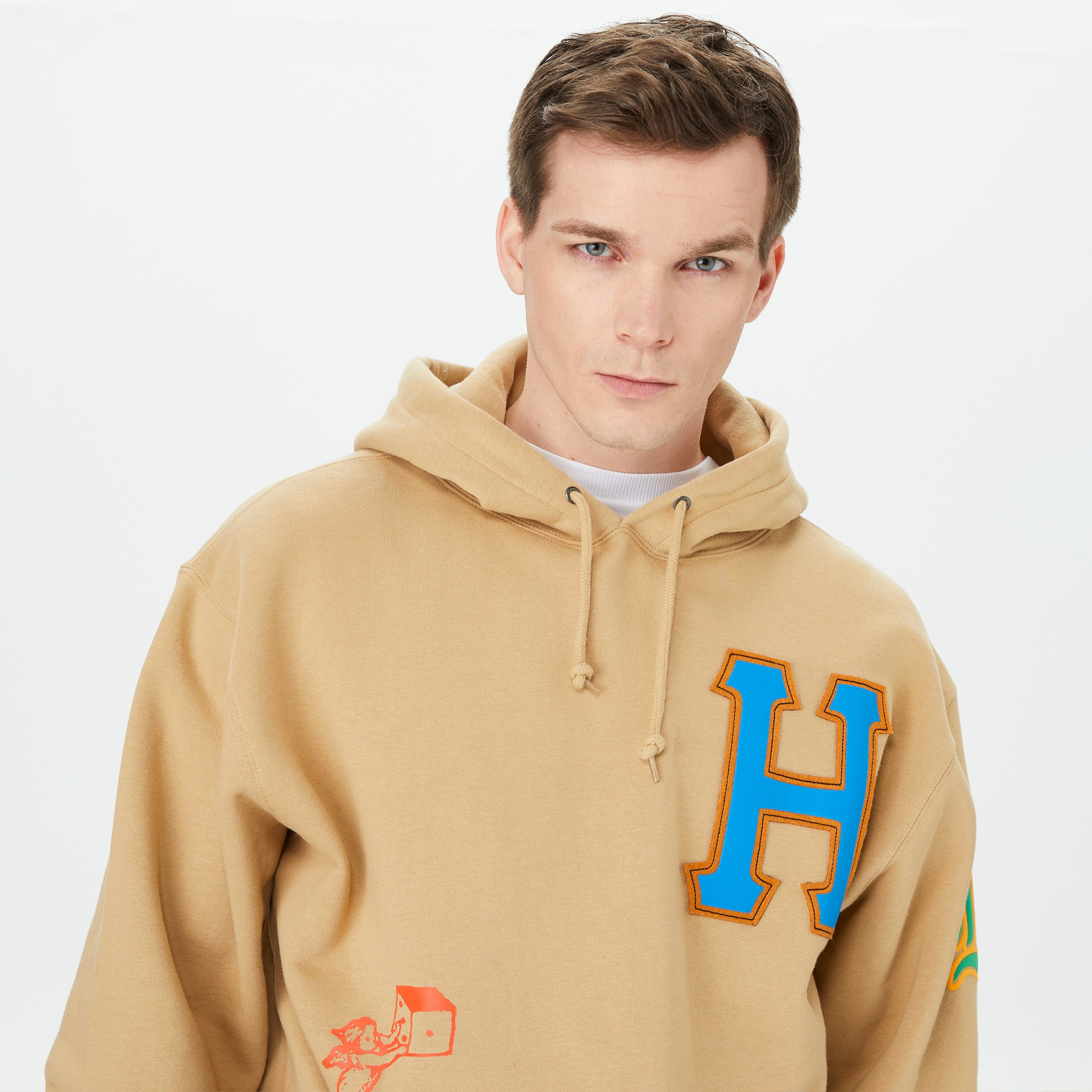 HUF Fly Die Erkek Bej Hoodie