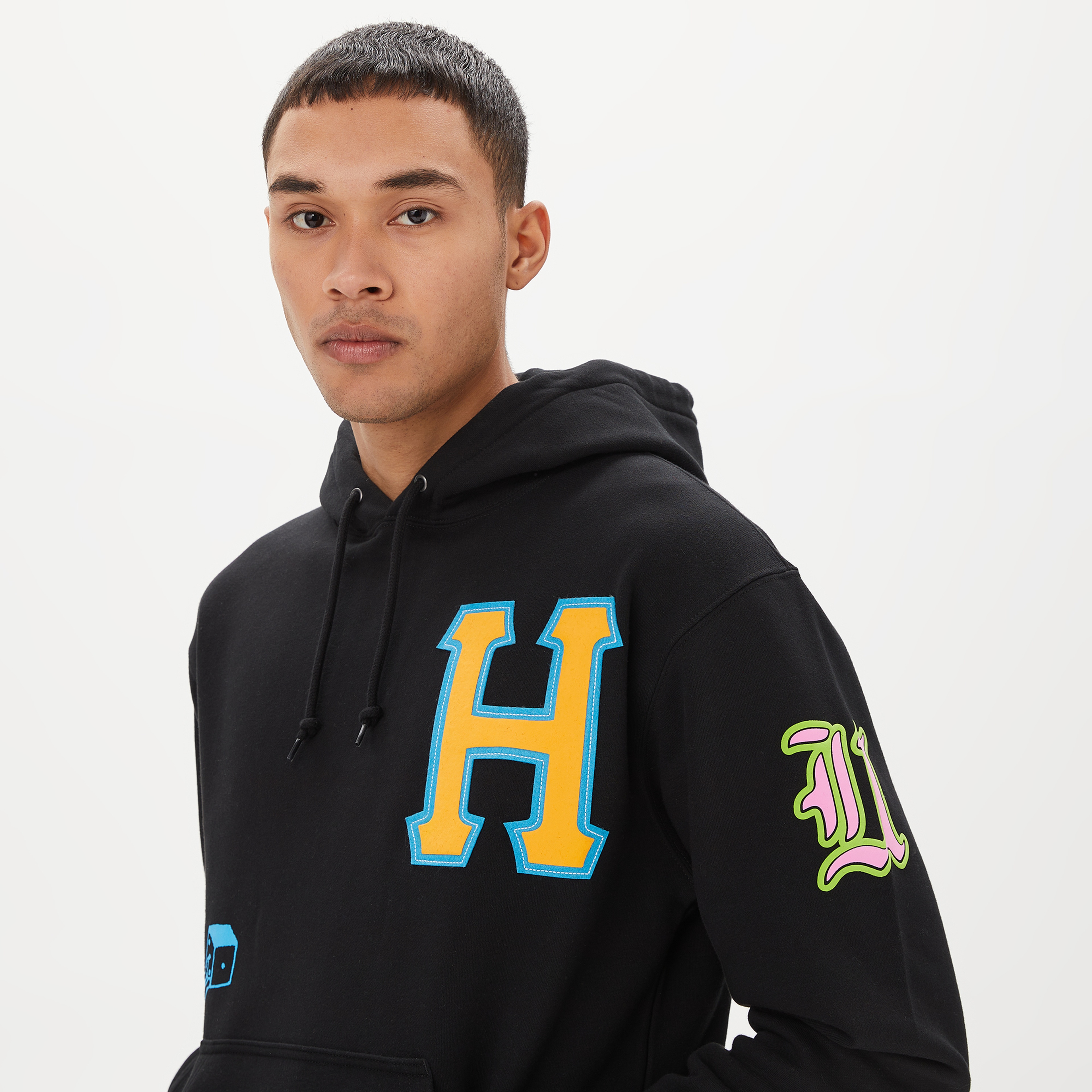 HUF Fly Die Erkek Siyah Hoodie
