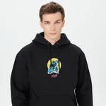 HUF Night Prowling Erkek Siyah Hoodie