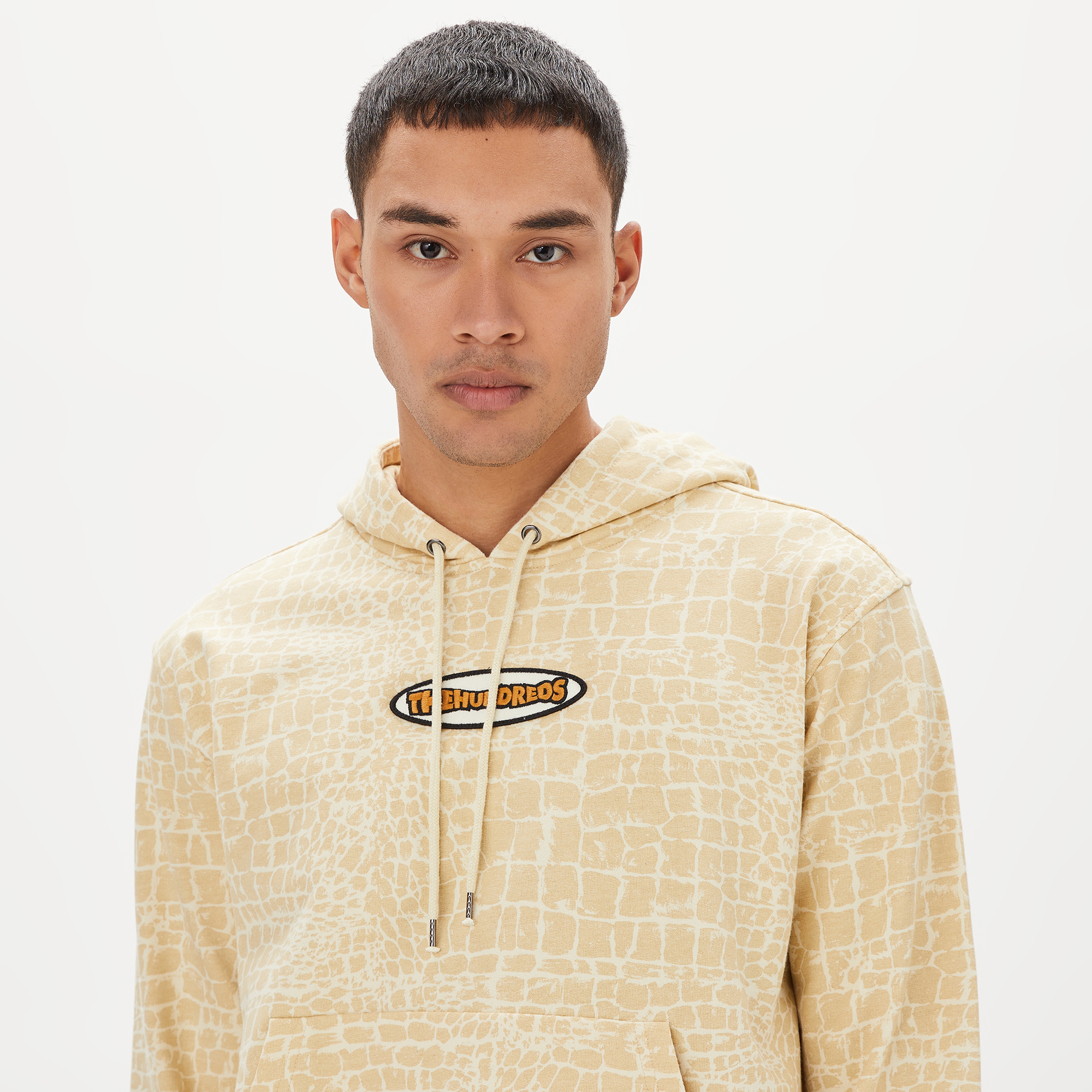 The Hundreds Croc Erkek Beyaz Hoodie