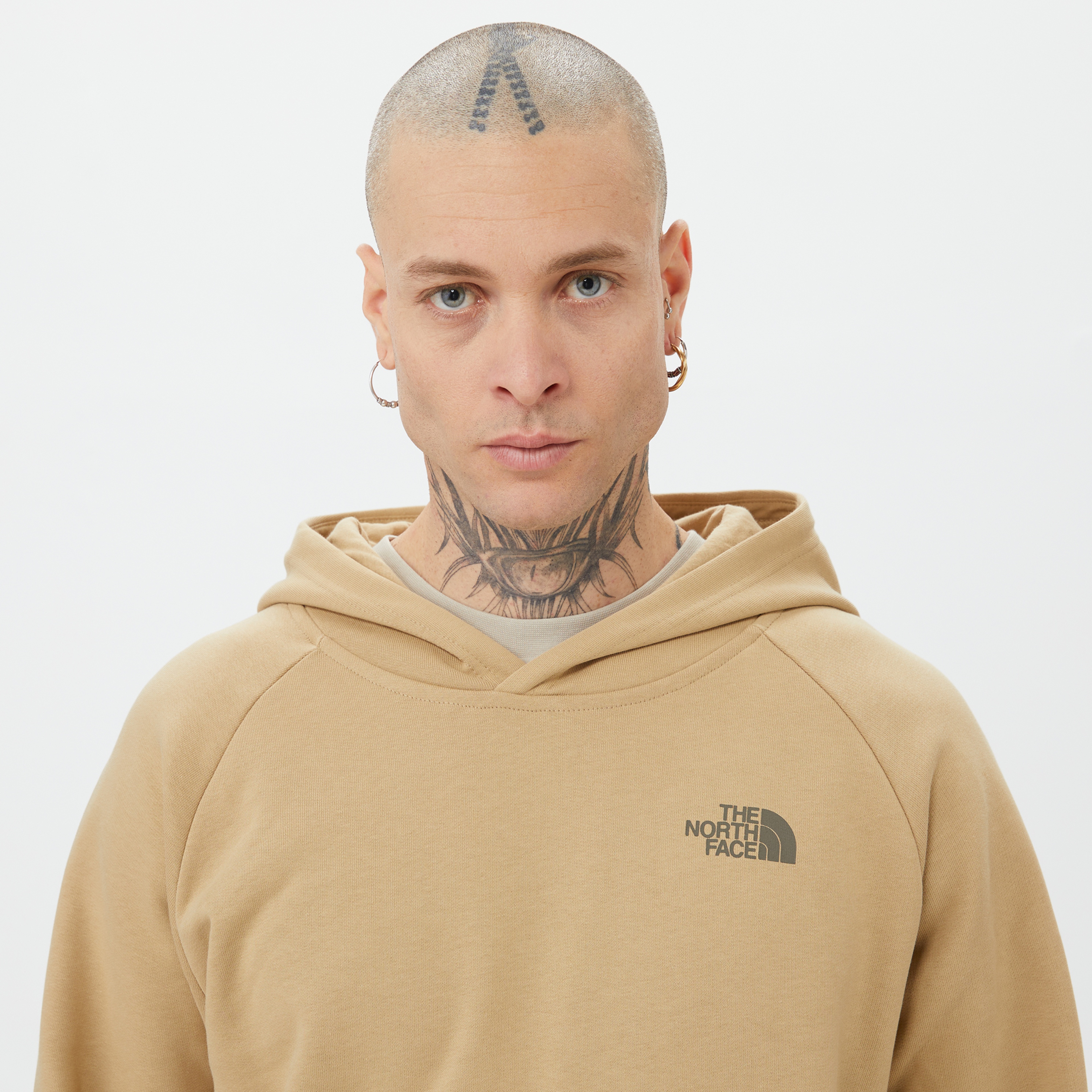 The North Face Raglan Redbox Hoodie Erkek Haki Sweatshirt