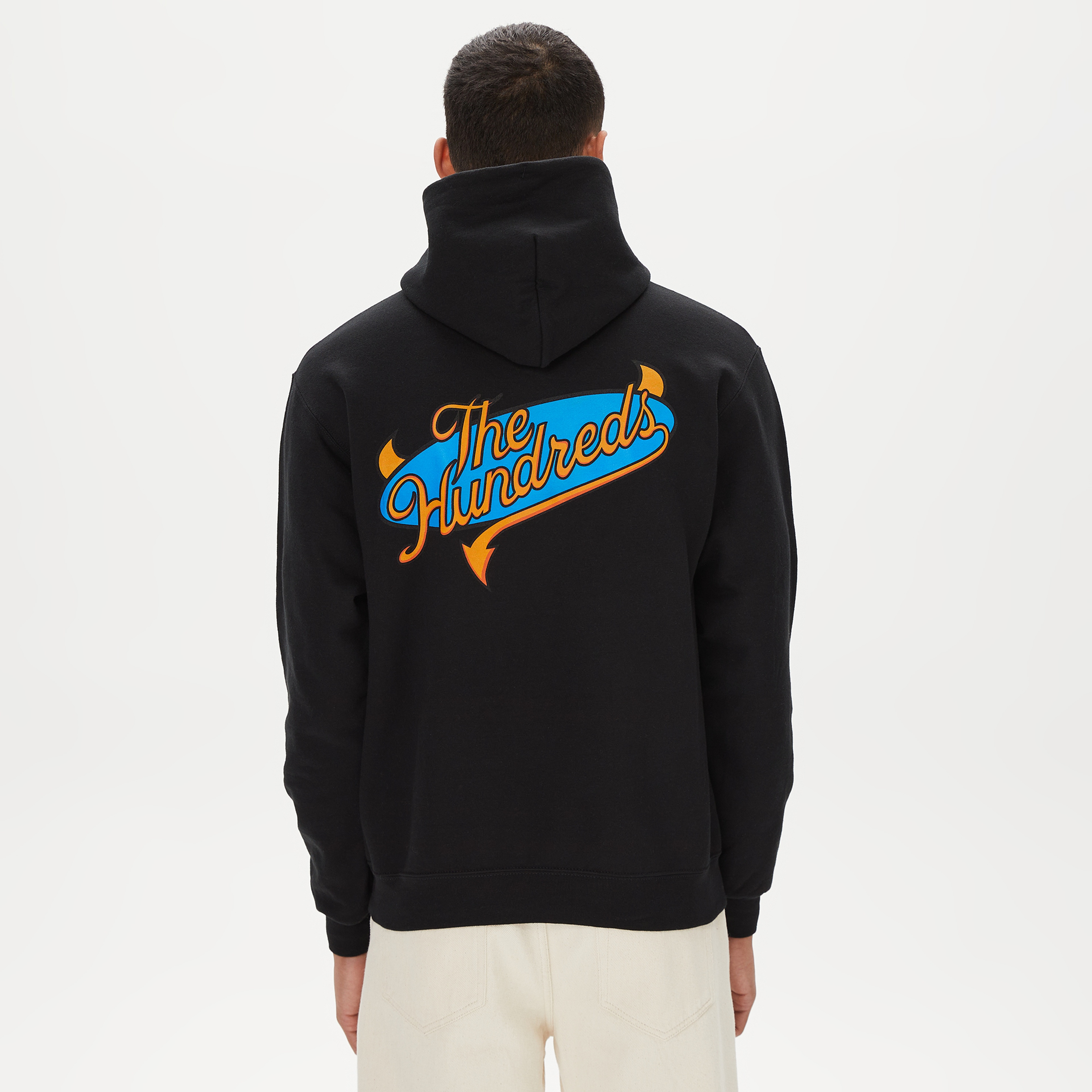 The Hundreds Industry Slant Erkek Siyah Hoodie