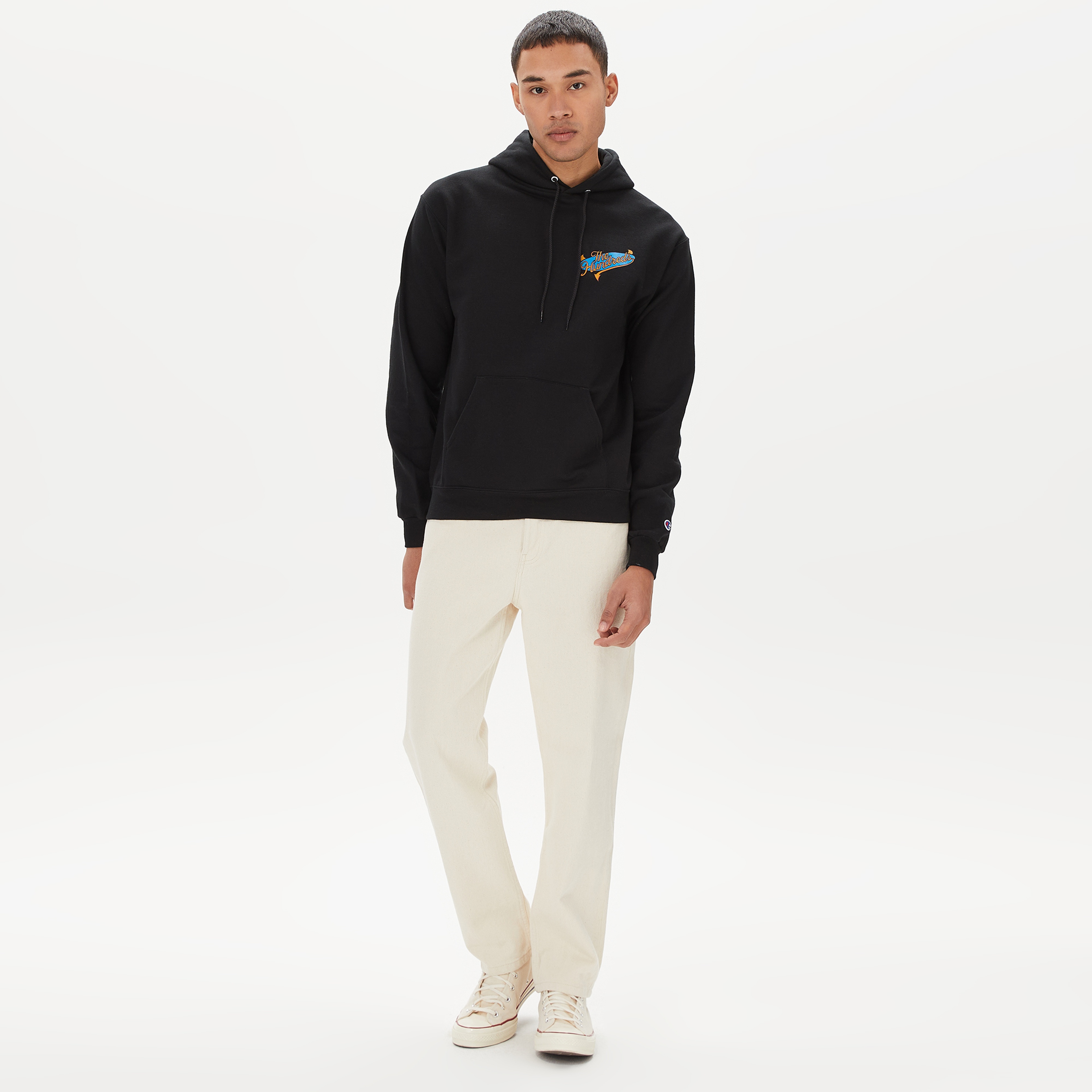 The Hundreds Industry Slant Erkek Siyah Hoodie