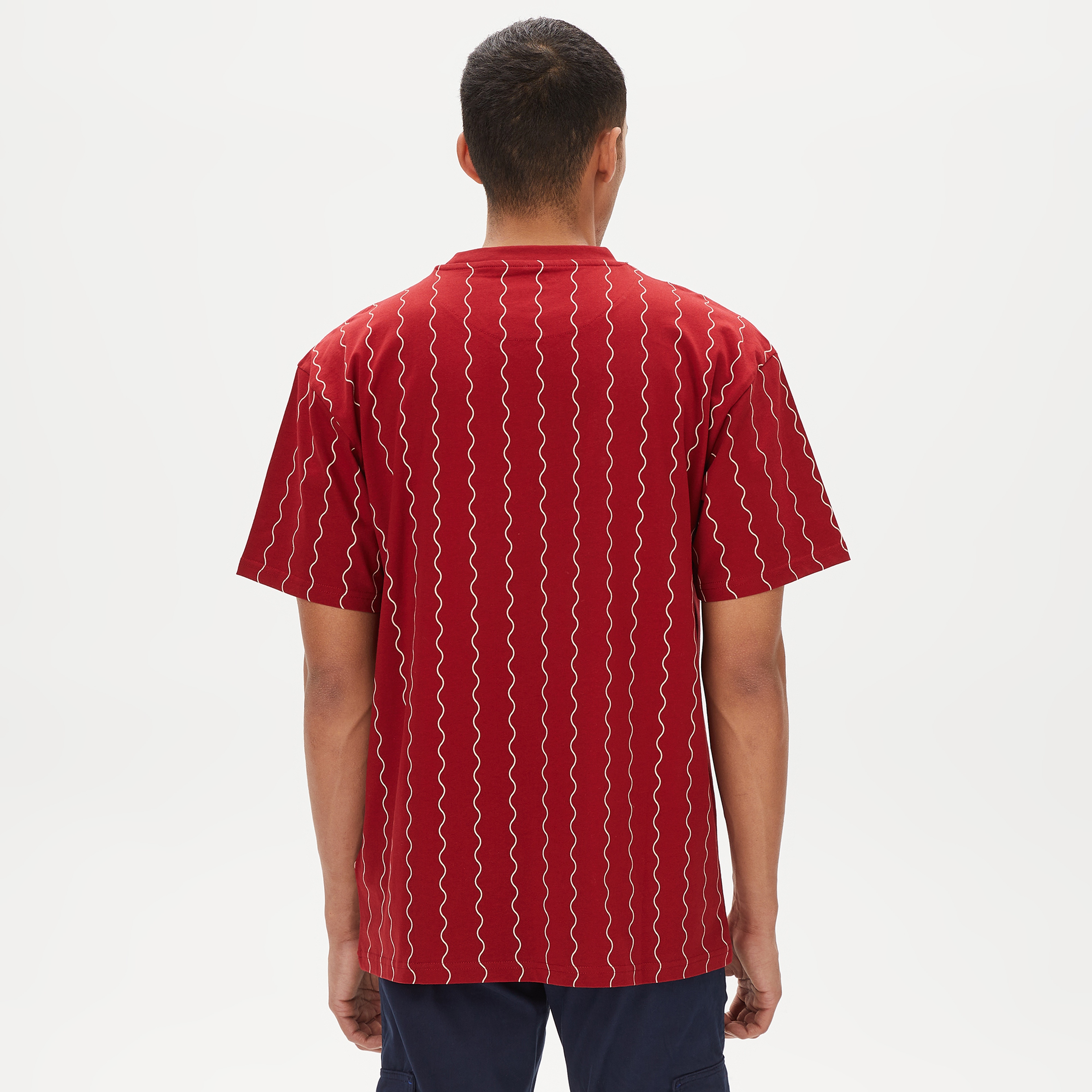 Karl Kani Retro Patch Block College Erkek Kırmızı/Beyaz T-Shirt
