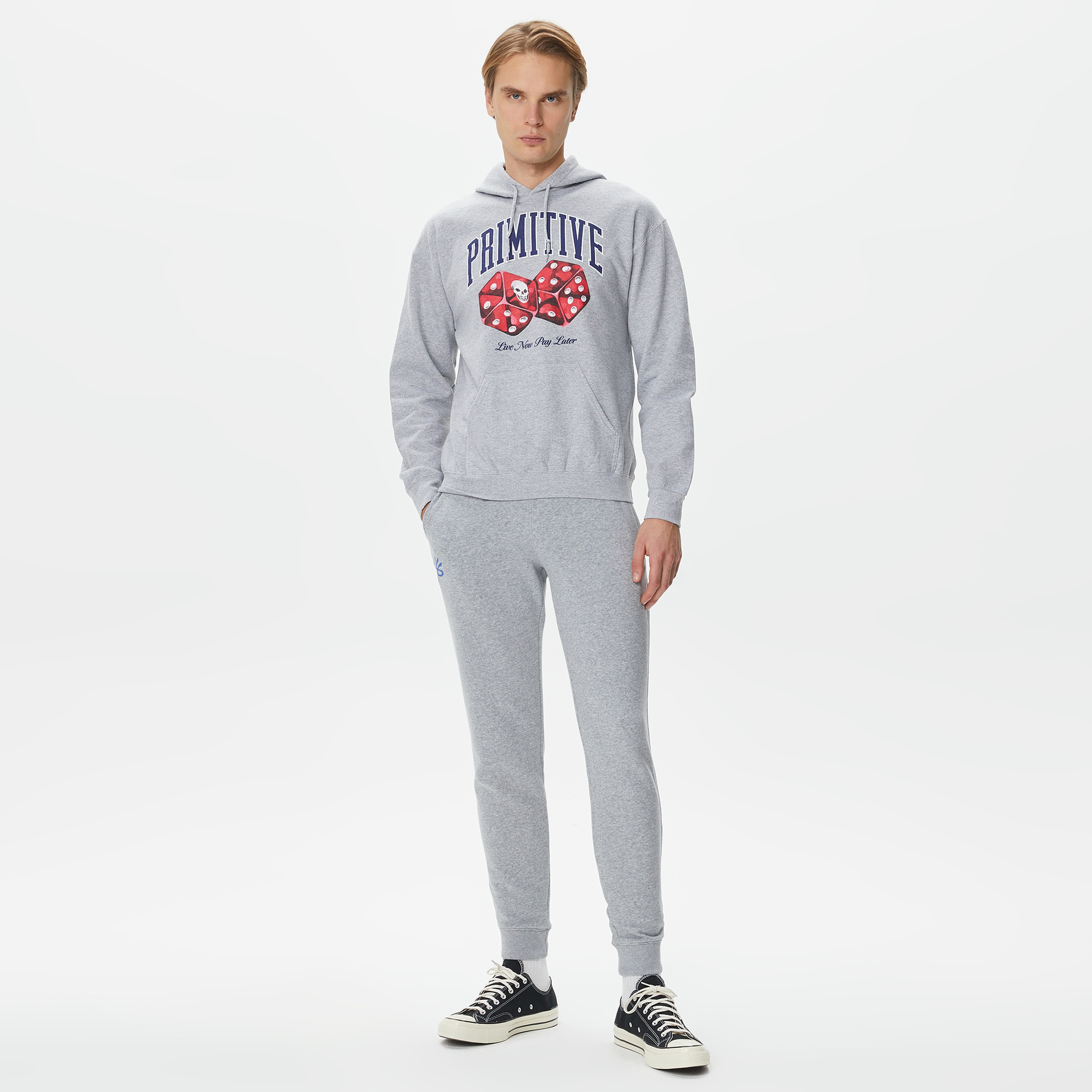 Primitive Payday Erkek Gri Hoodie