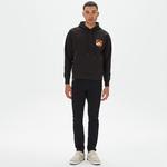 Market Smiley Inner Peace Pullover Erkek Siyah Hoodie