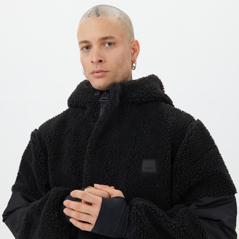 Rains Kofu Fleece Erkek Siyah Sweatshirt