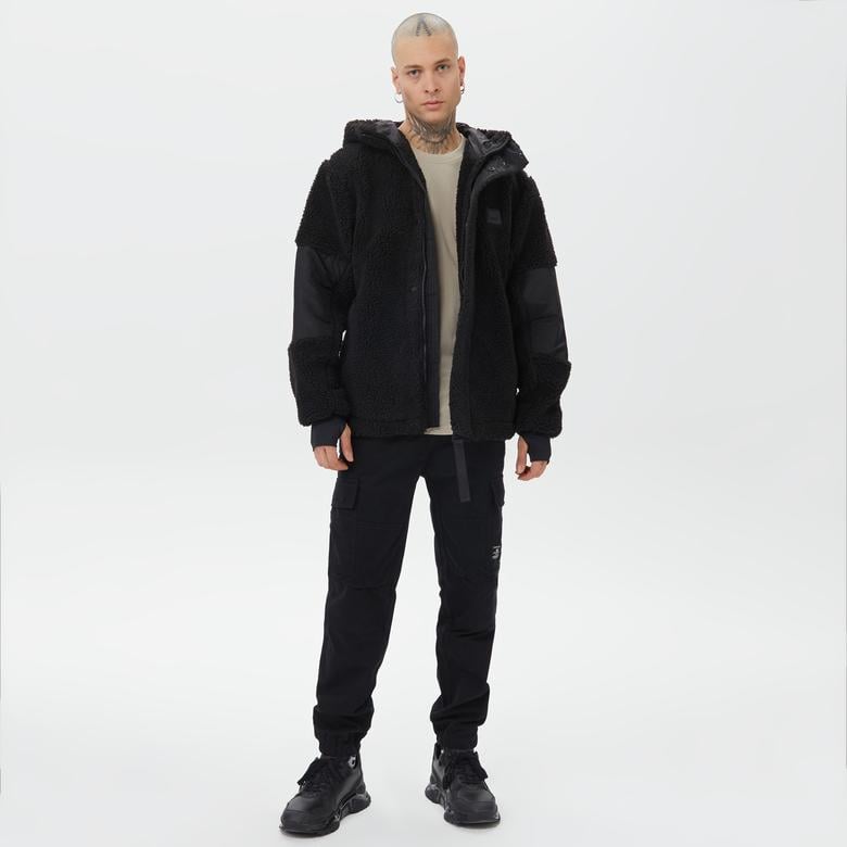 Rains Kofu Fleece Erkek Siyah Sweatshirt