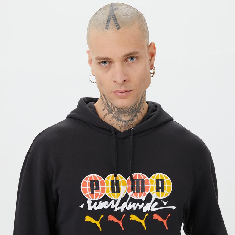 Puma SWxP Erkek Siyah Sweatshirt