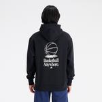 New Balance Hoops Fleece Erkek Siyah Hoodie