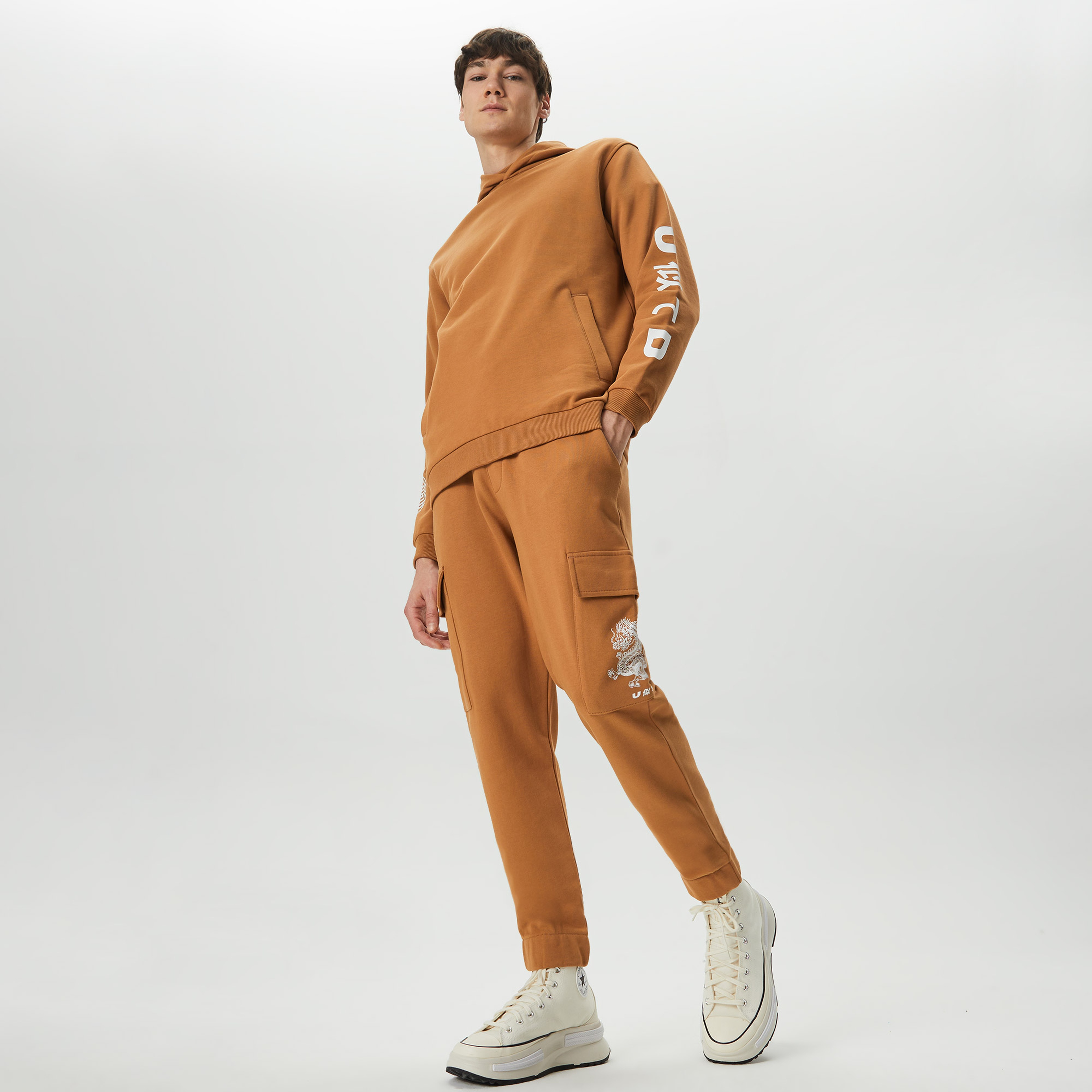 UNITED4 Erkek Kahverengi Sweatshirt