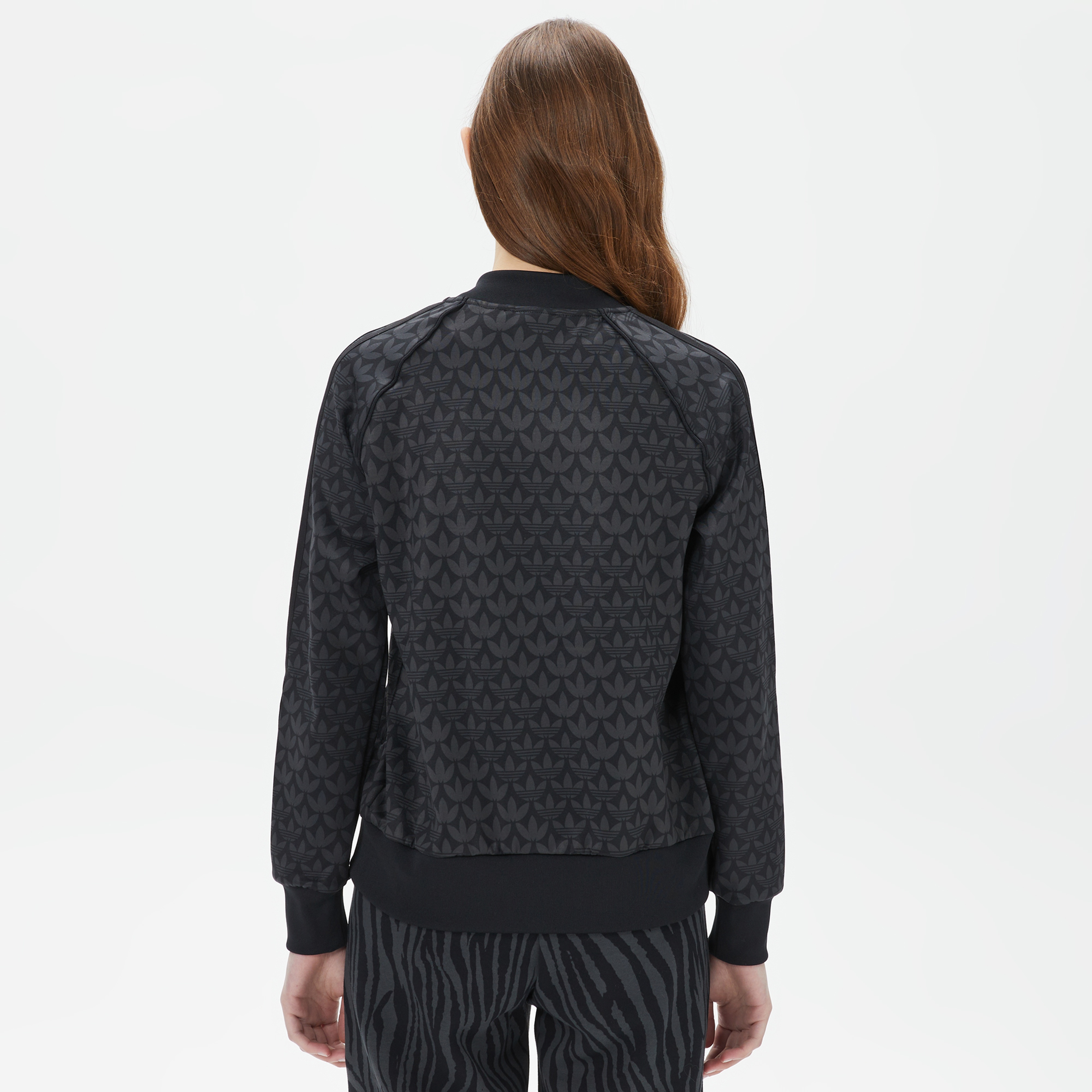 adidas MonograSst Kadın Siyah Eşofman Üstü