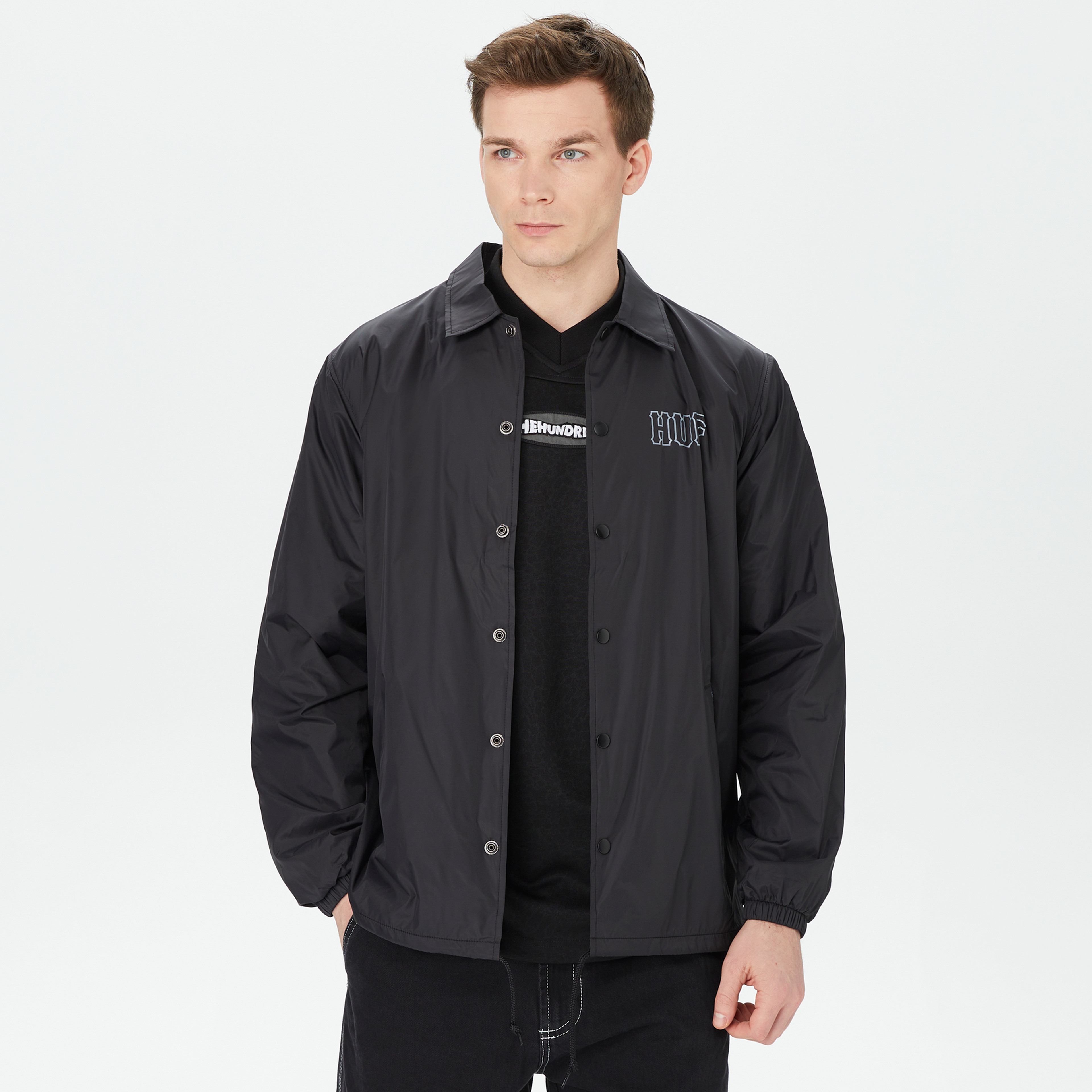 HUF Set H Coaches Erkek Siyah Ceket