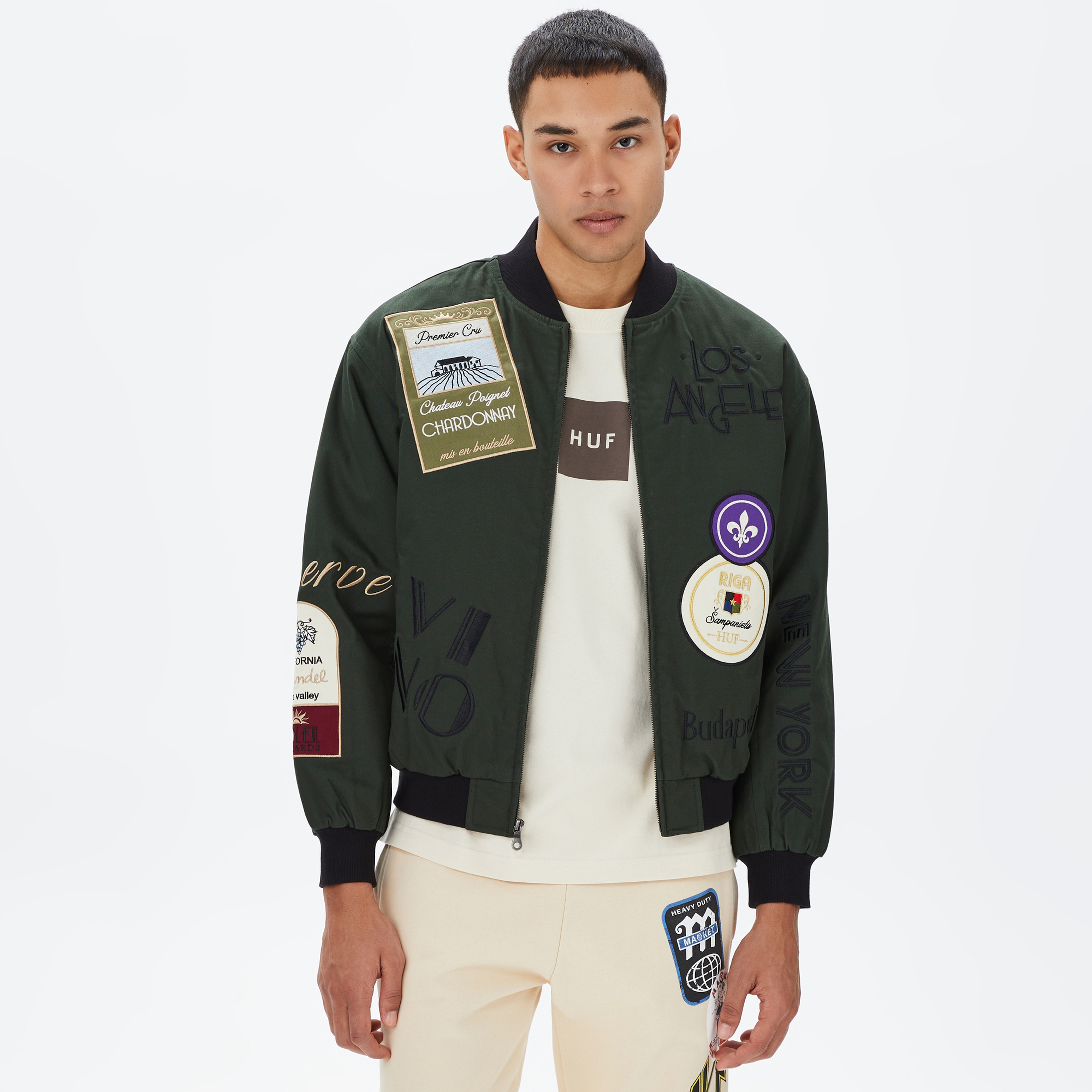 HUF Stratford Tour Erkek Yeşil Ceket