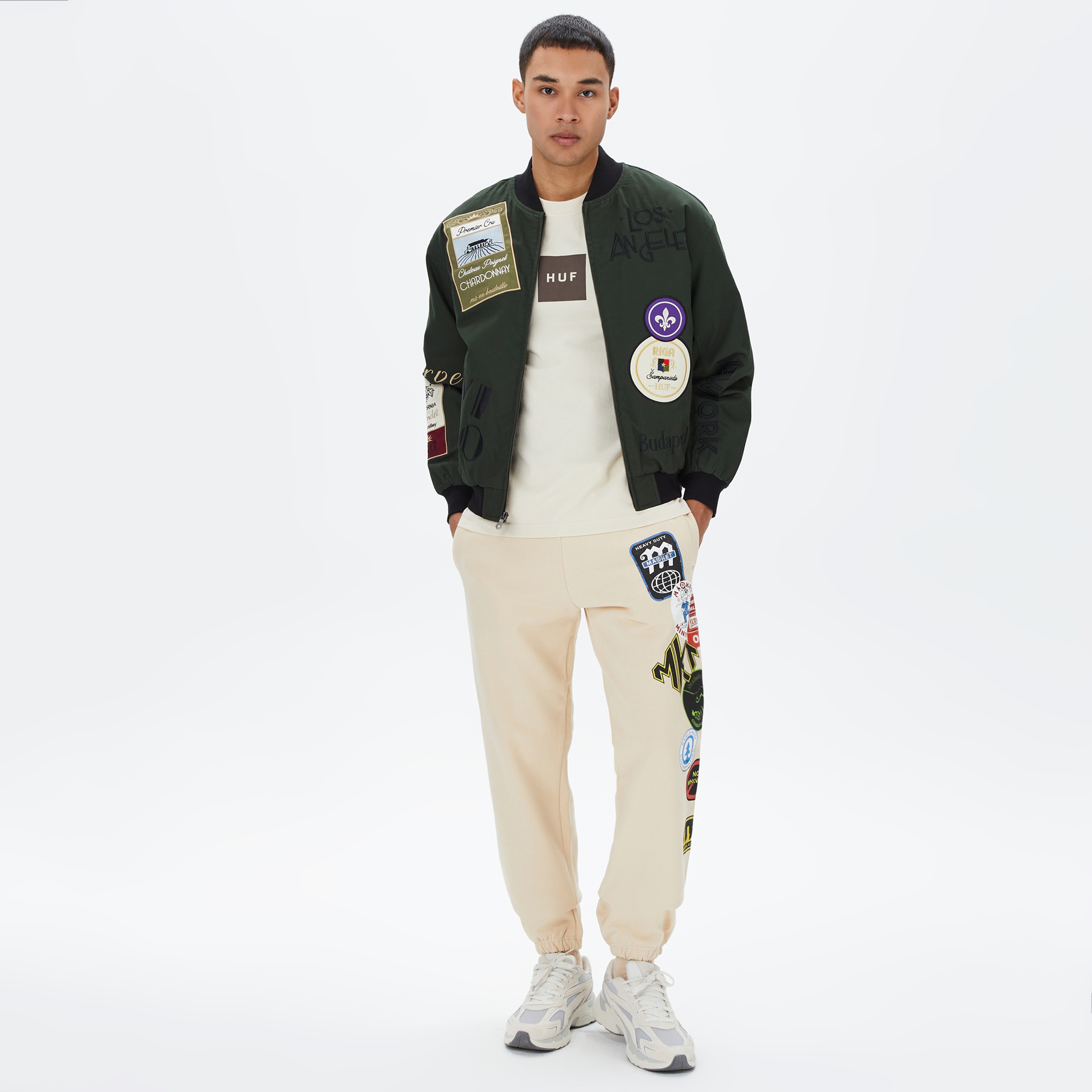 HUF Stratford Tour Erkek Yeşil Ceket