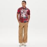 The Hundreds Crash SS Woven Erkek Kırmızı Gömlek