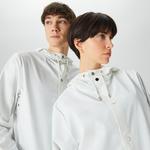 Rains Longer Unisex Beyaz Yağmurluk