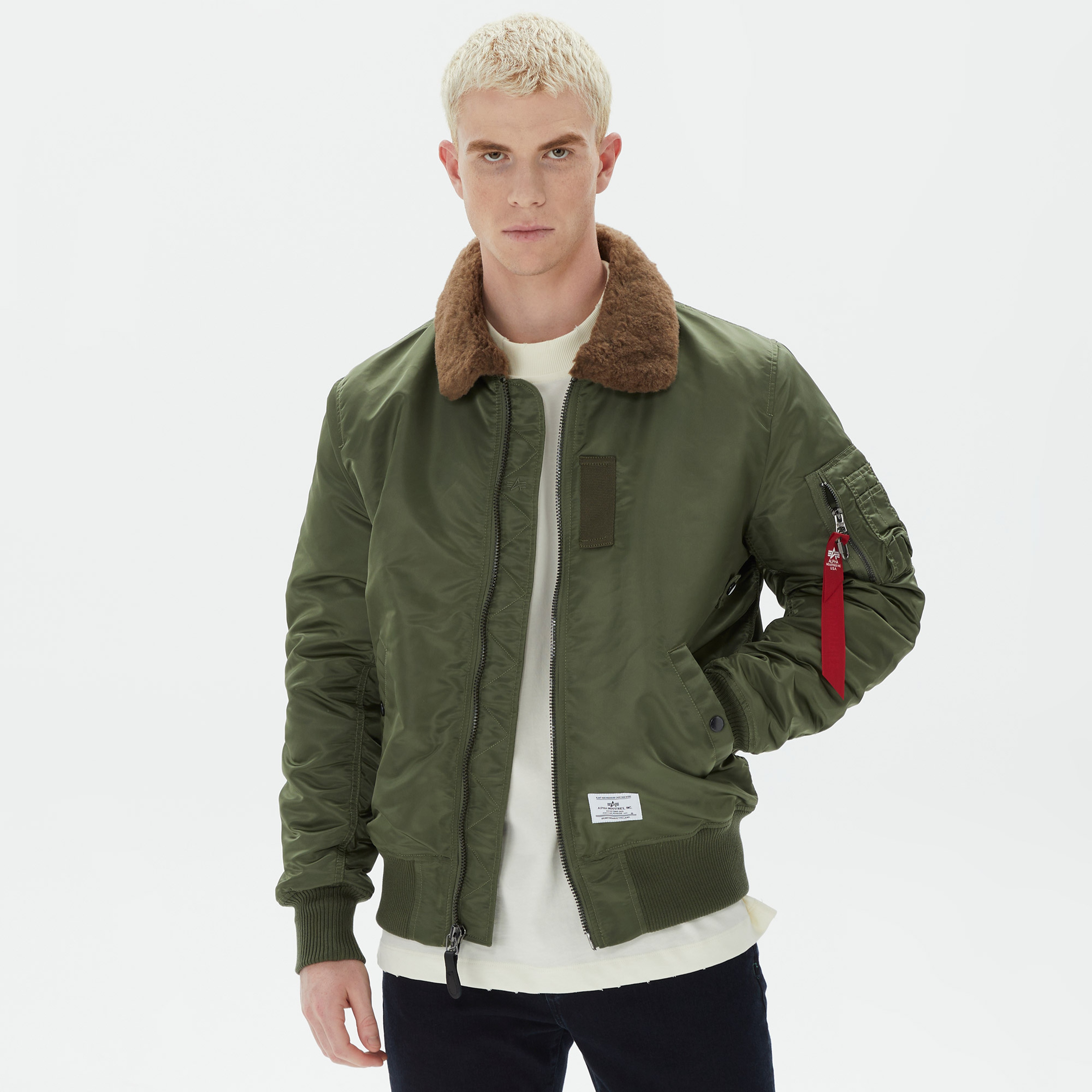 Alpha Industries B-15 Mod Flight Erkek Yeşil Ceket