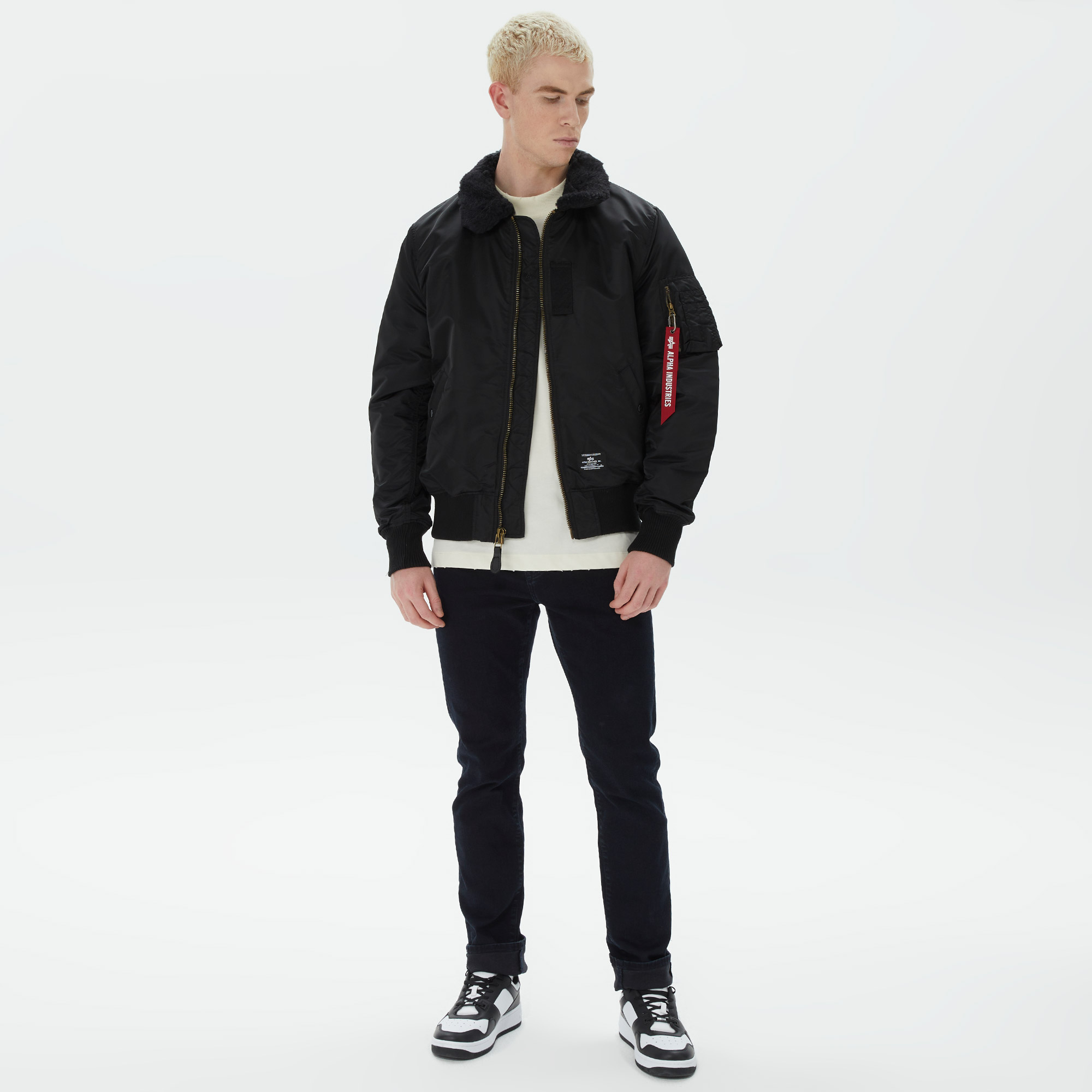 Alpha Industries B-15 Mod Flight Erkek Siyah CeketSMJB52500C1