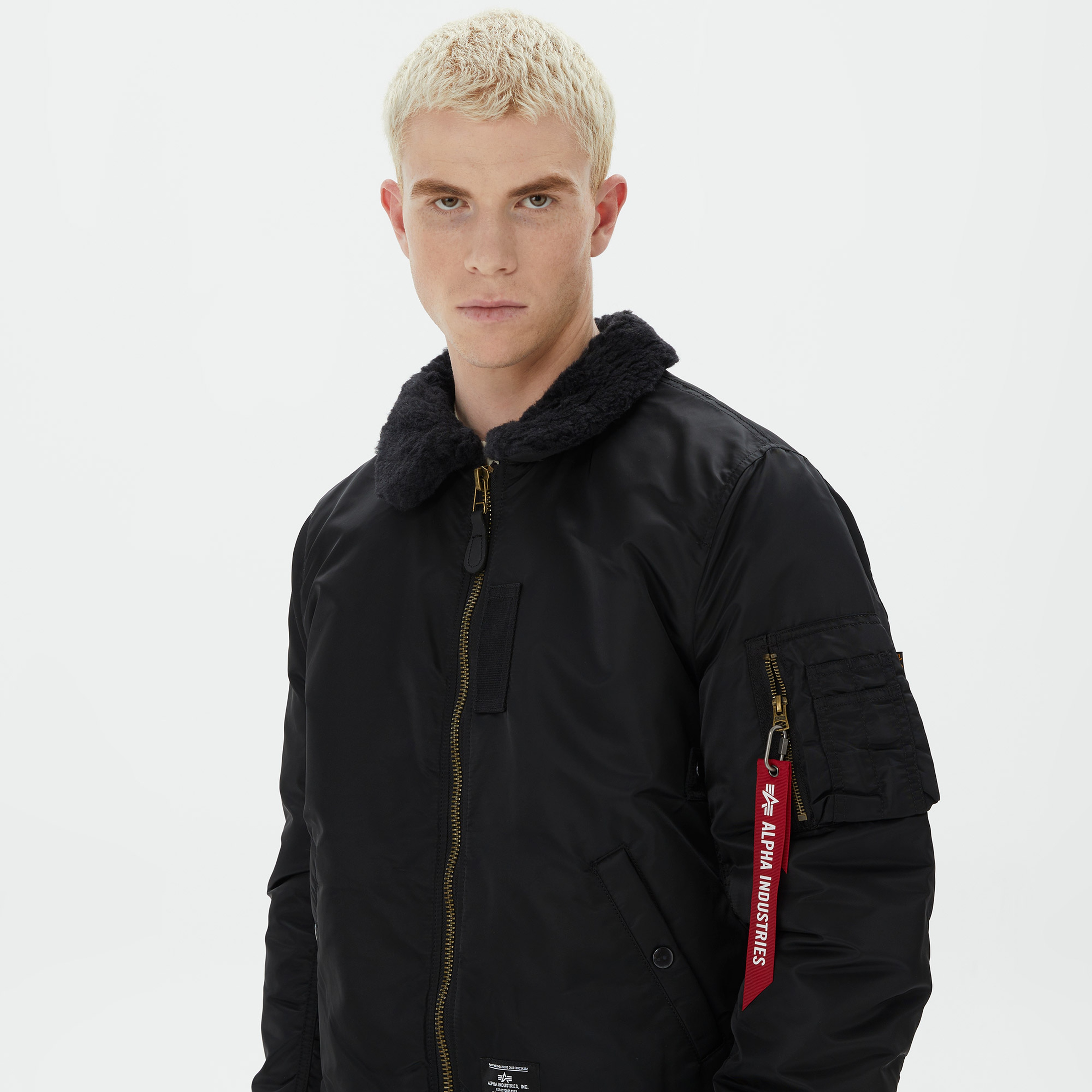 Alpha Industries B-15 Mod Flight Erkek Siyah Ceket