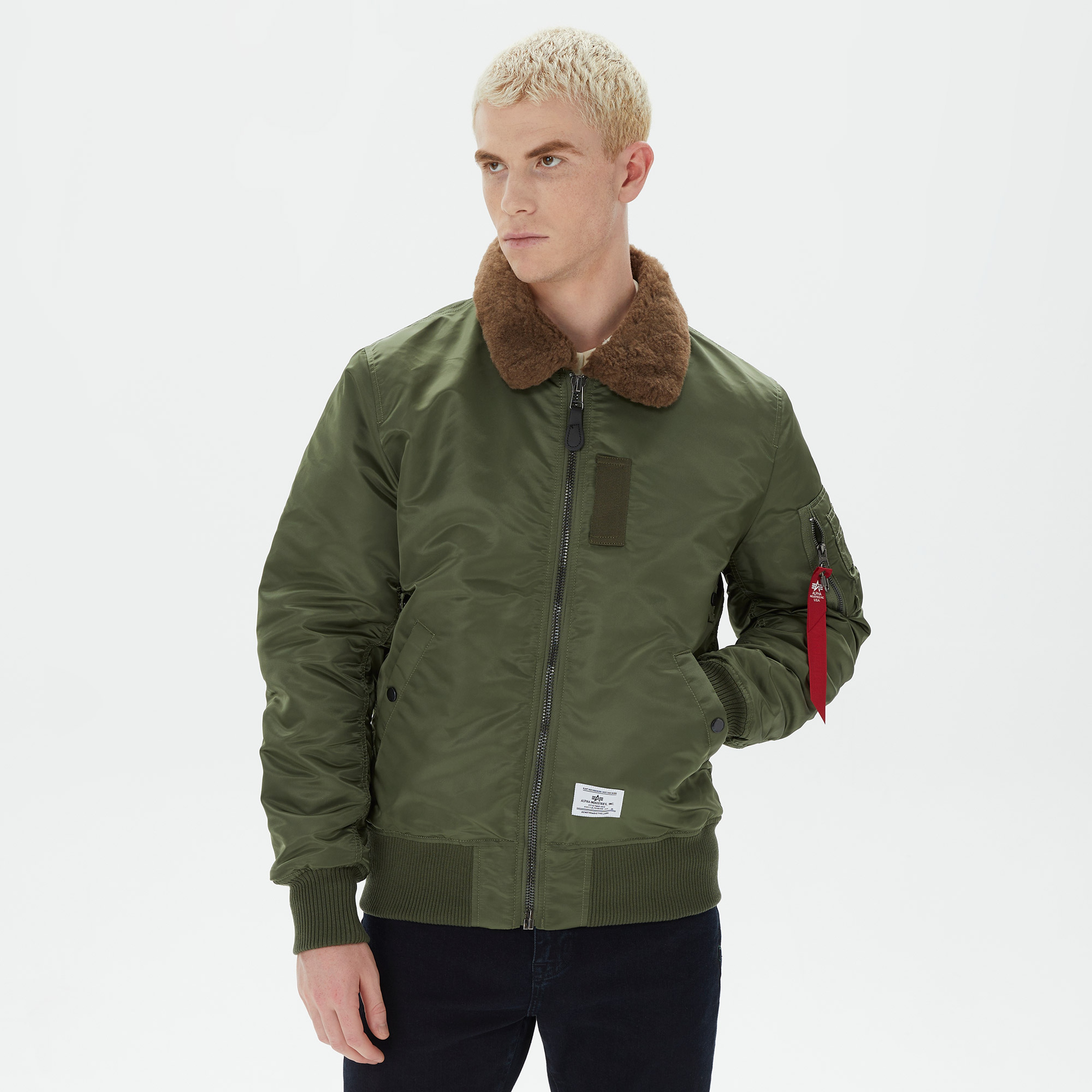 Alpha Industries B-15 Mod Flight Erkek Yeşil Ceket