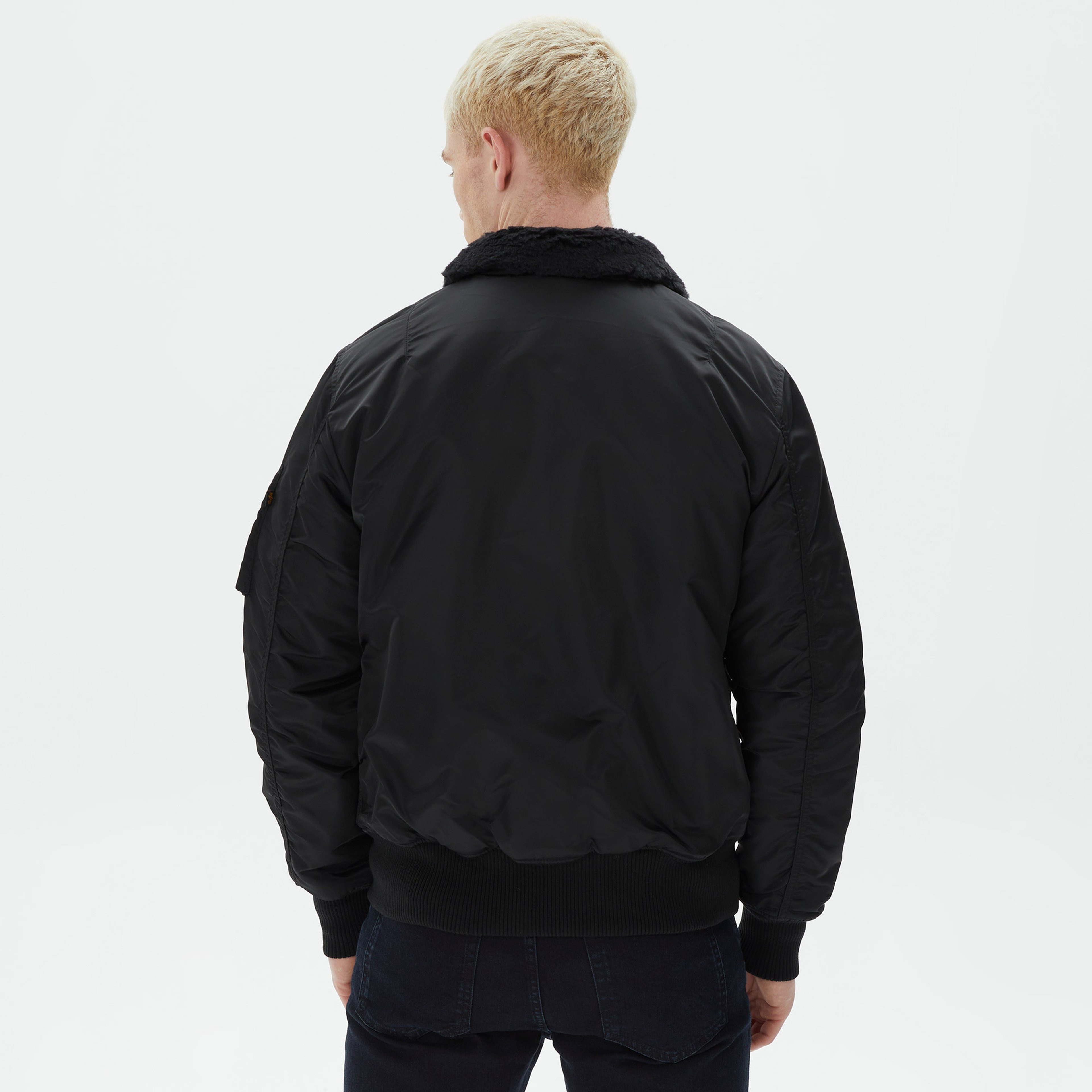 Alpha Industries B-15 Mod Flight Erkek Siyah Ceket