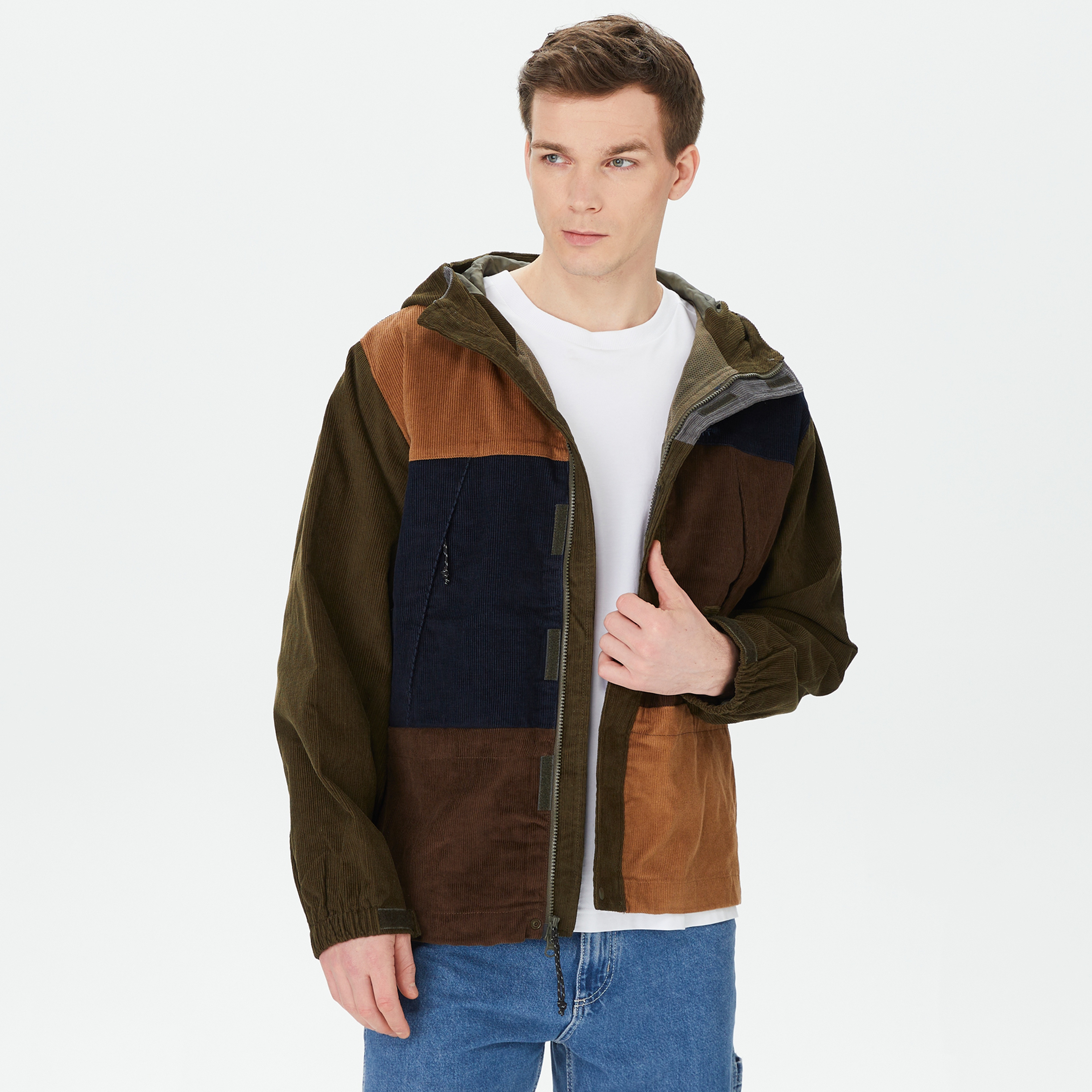 HUF Contrast Cord Mountain Erkek Yeşil Ceket