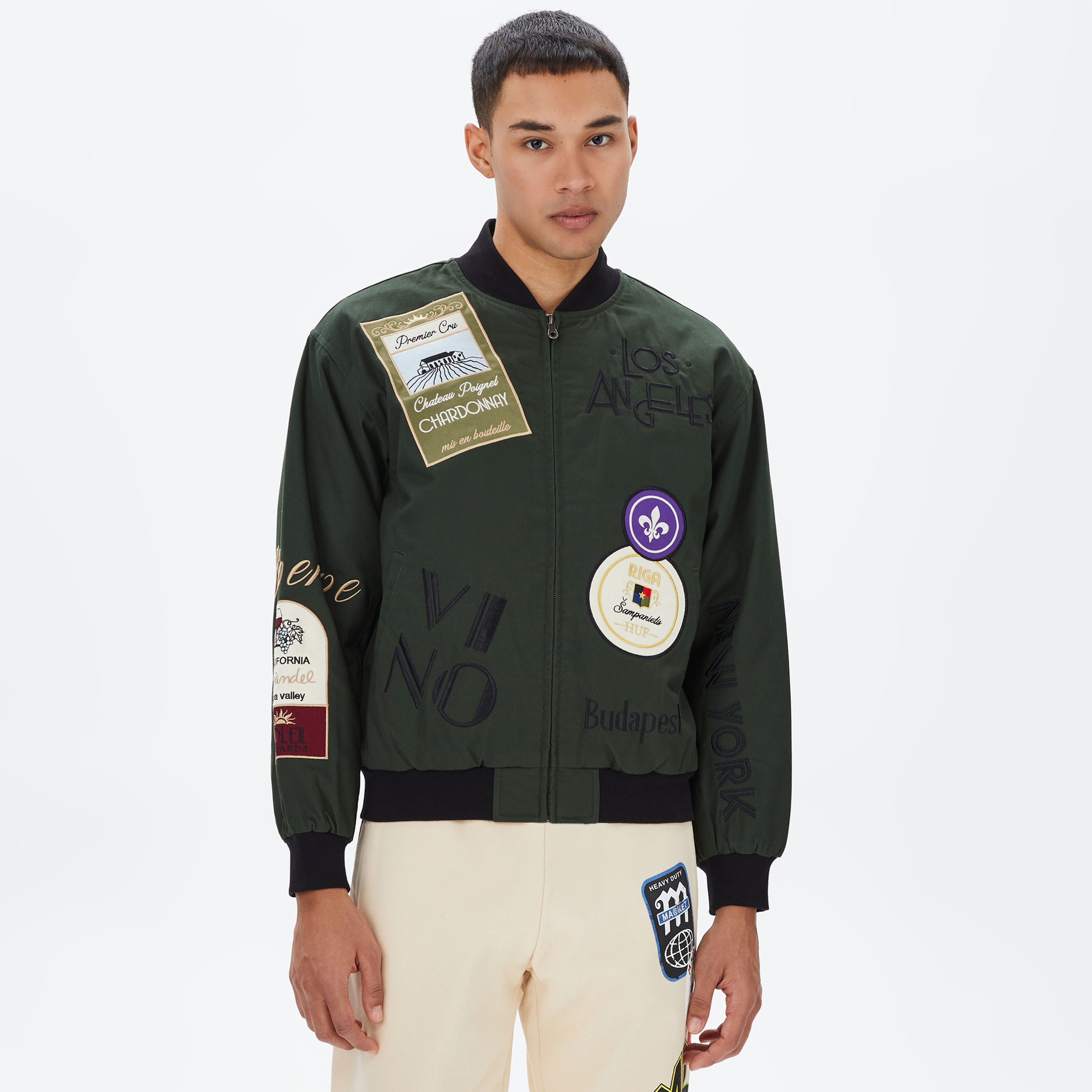 HUF Stratford Tour Erkek Yeşil Ceket