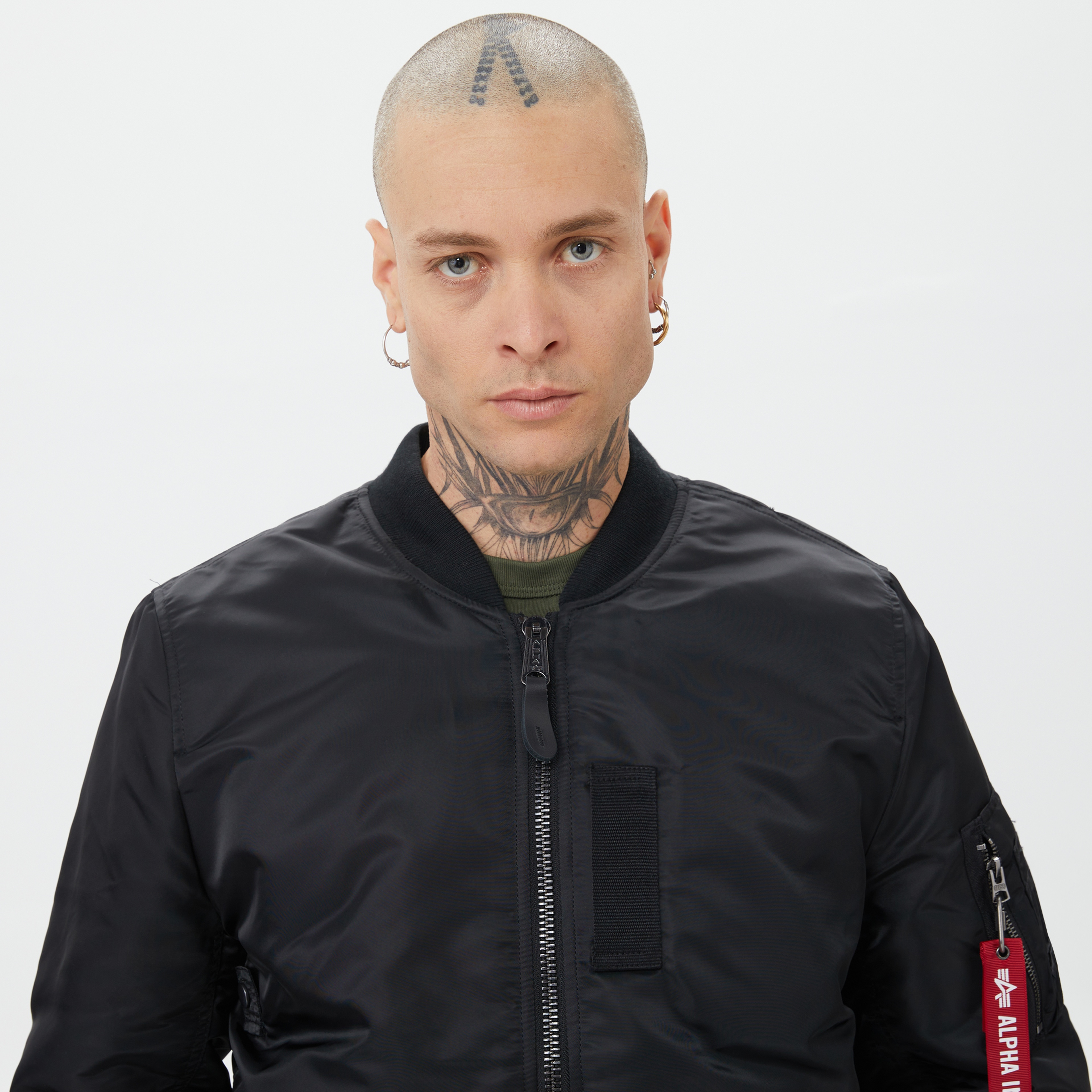 Alpha Industries Ma-1 Mod Flight Erkek Siyah Ceket