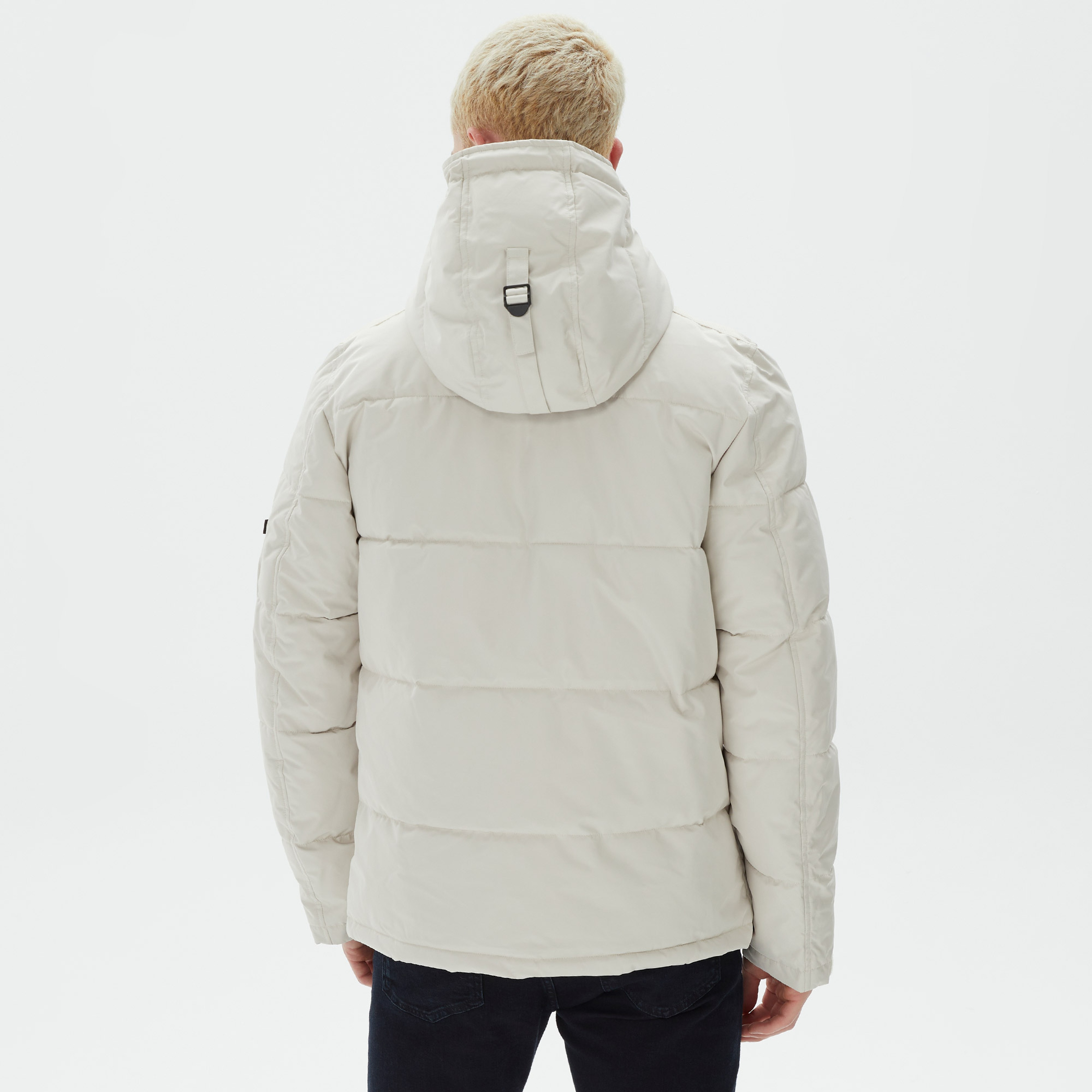 Alpha Industries Hooded Puffer Erkek Bej Ceket