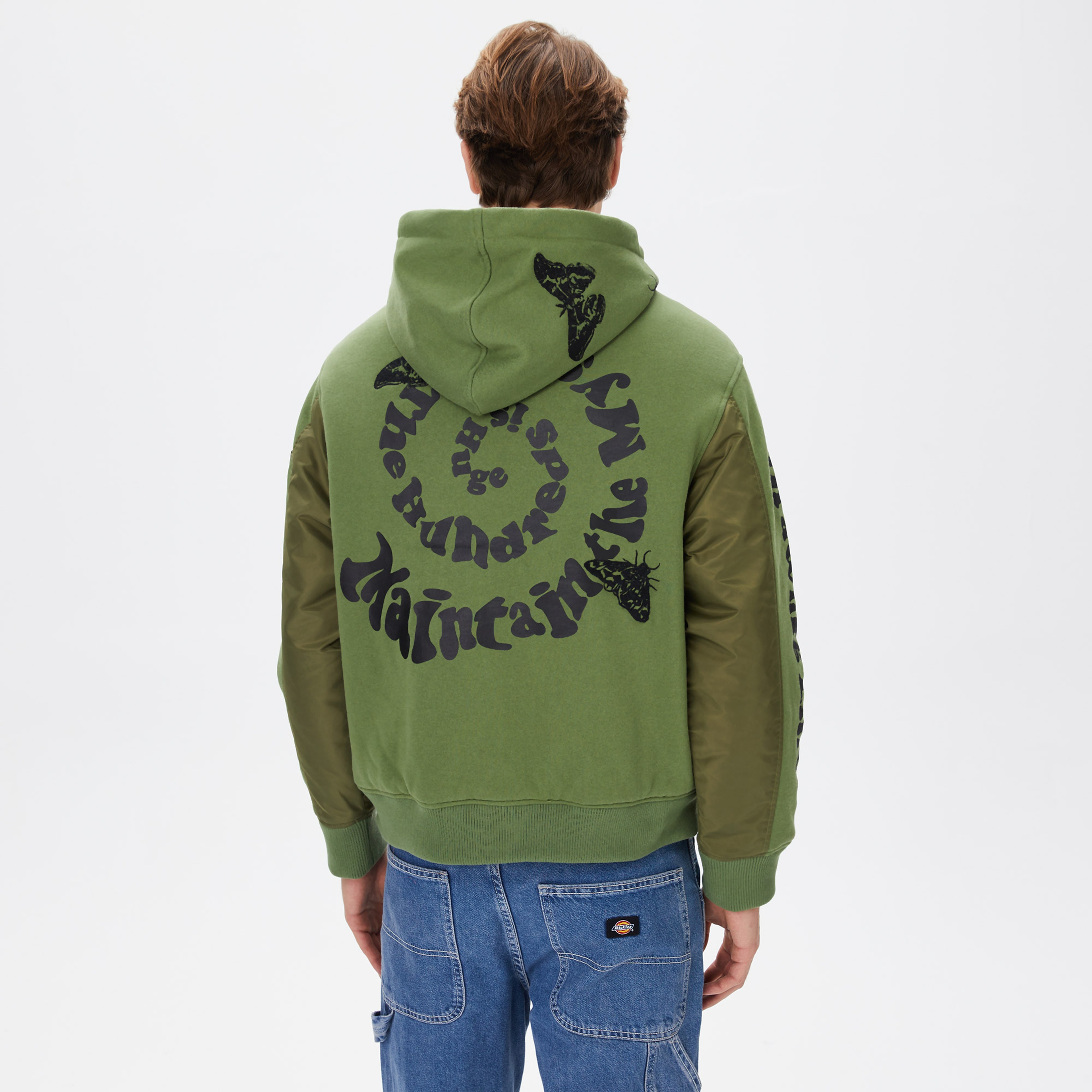 The Hundreds Moth Bomber Erkek Yeşil Ceket