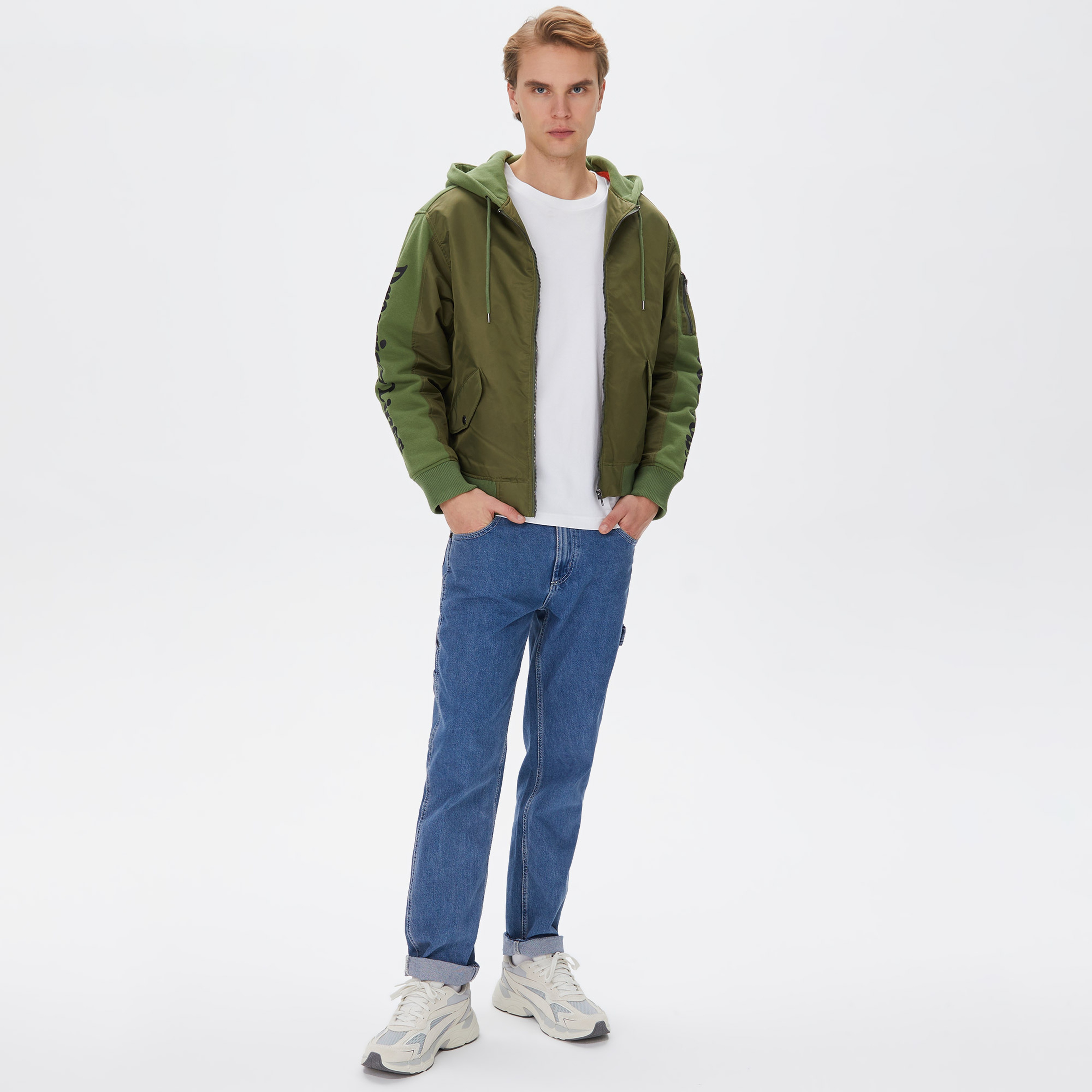 The Hundreds Moth Bomber Erkek Yeşil Ceket