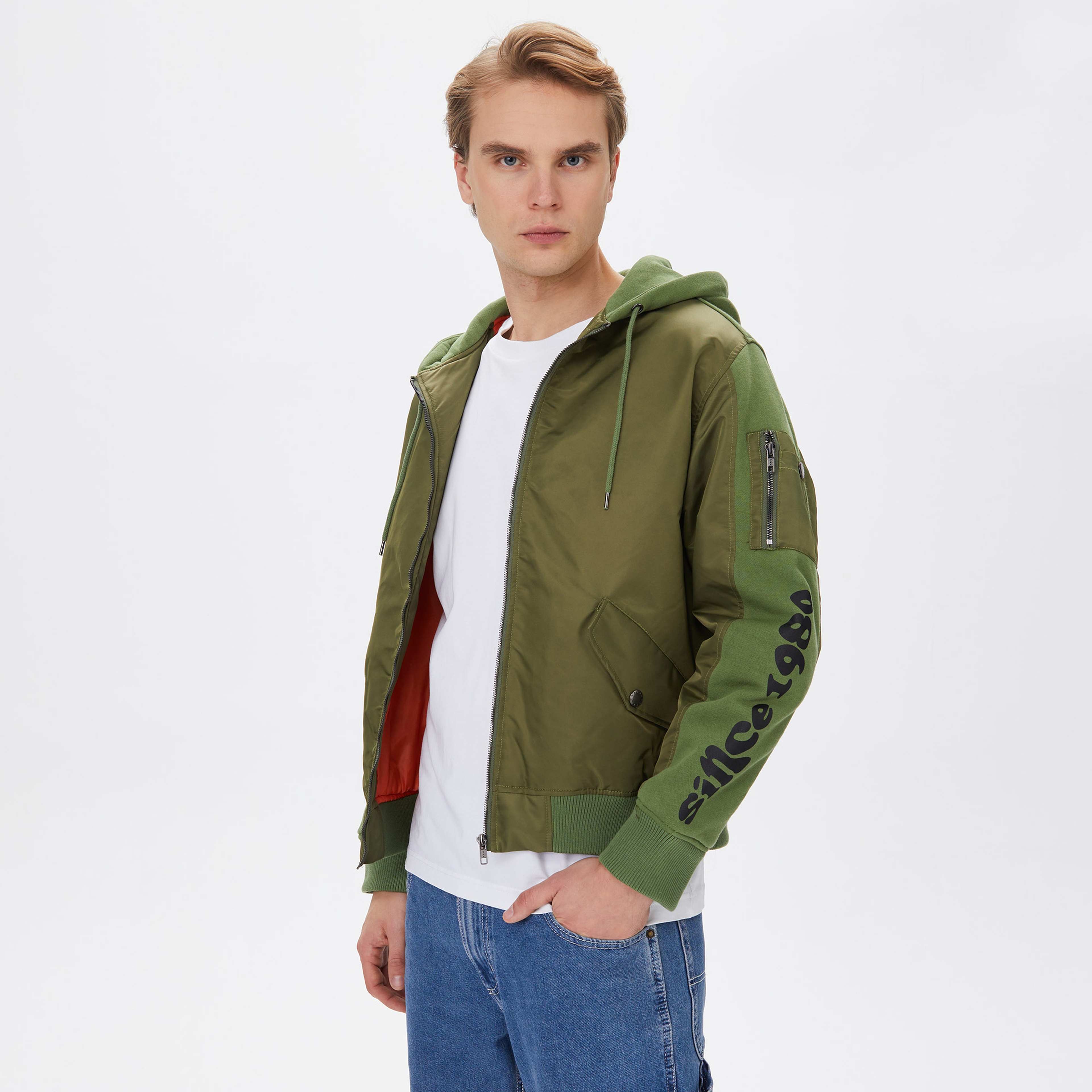 The Hundreds Moth Bomber Erkek Yeşil Ceket