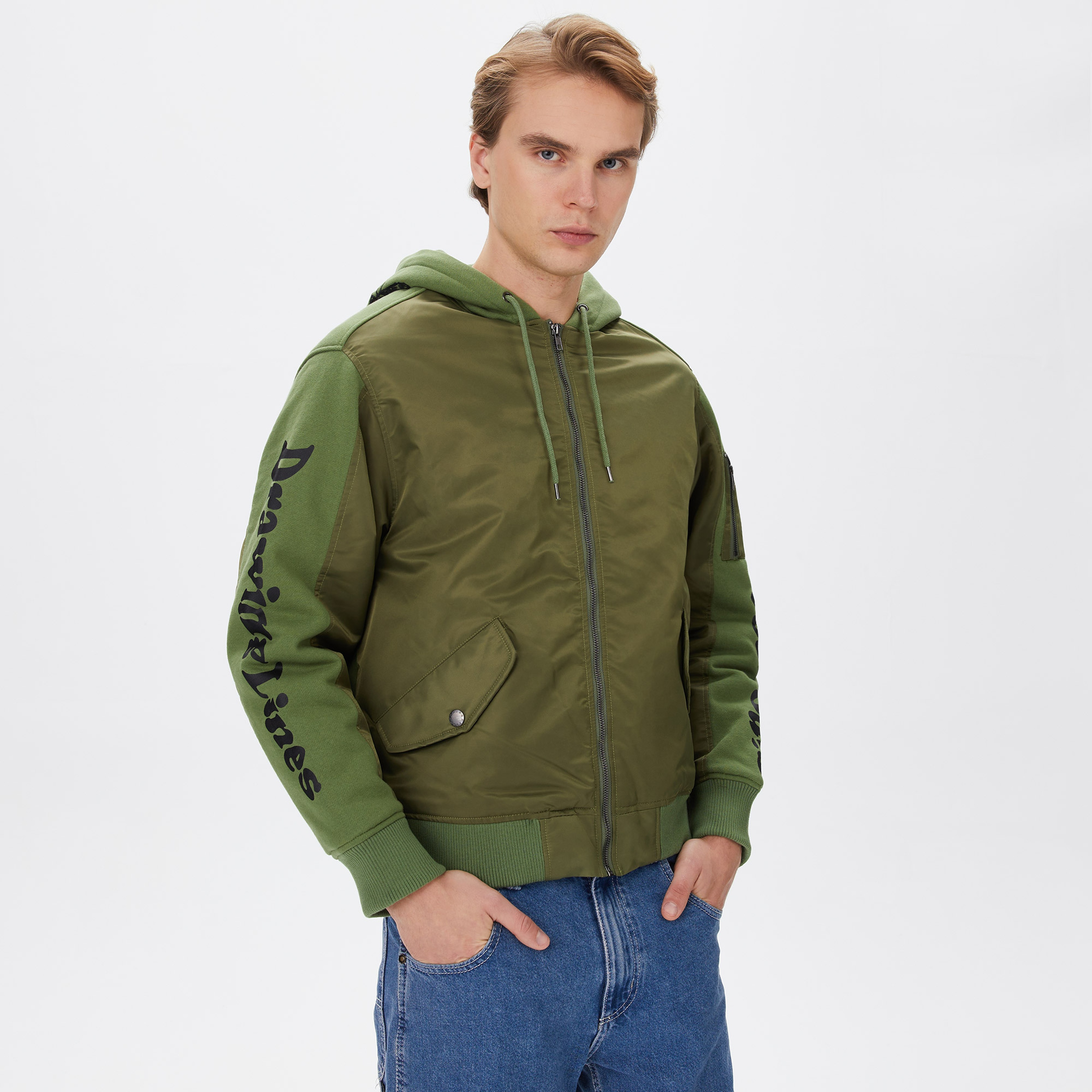 The Hundreds Moth Bomber Erkek Yeşil Ceket