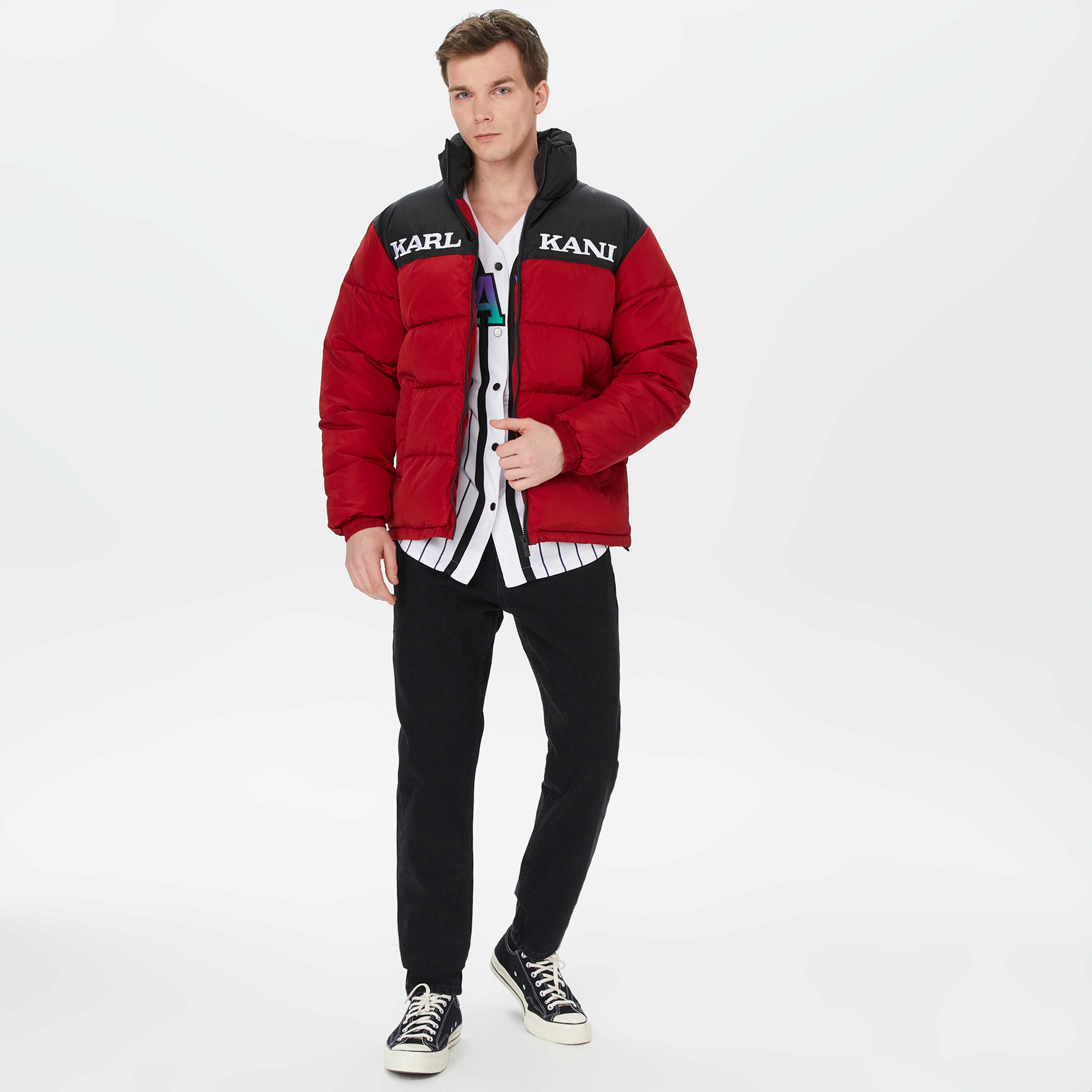 Karl Kani Retro Essential Puffer  Erkek Kırmızı Mont