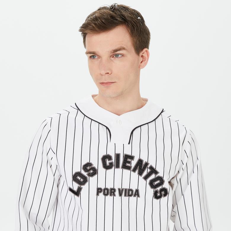 The Hundreds Victor LS Woven Erkek Beyaz T-Shirt