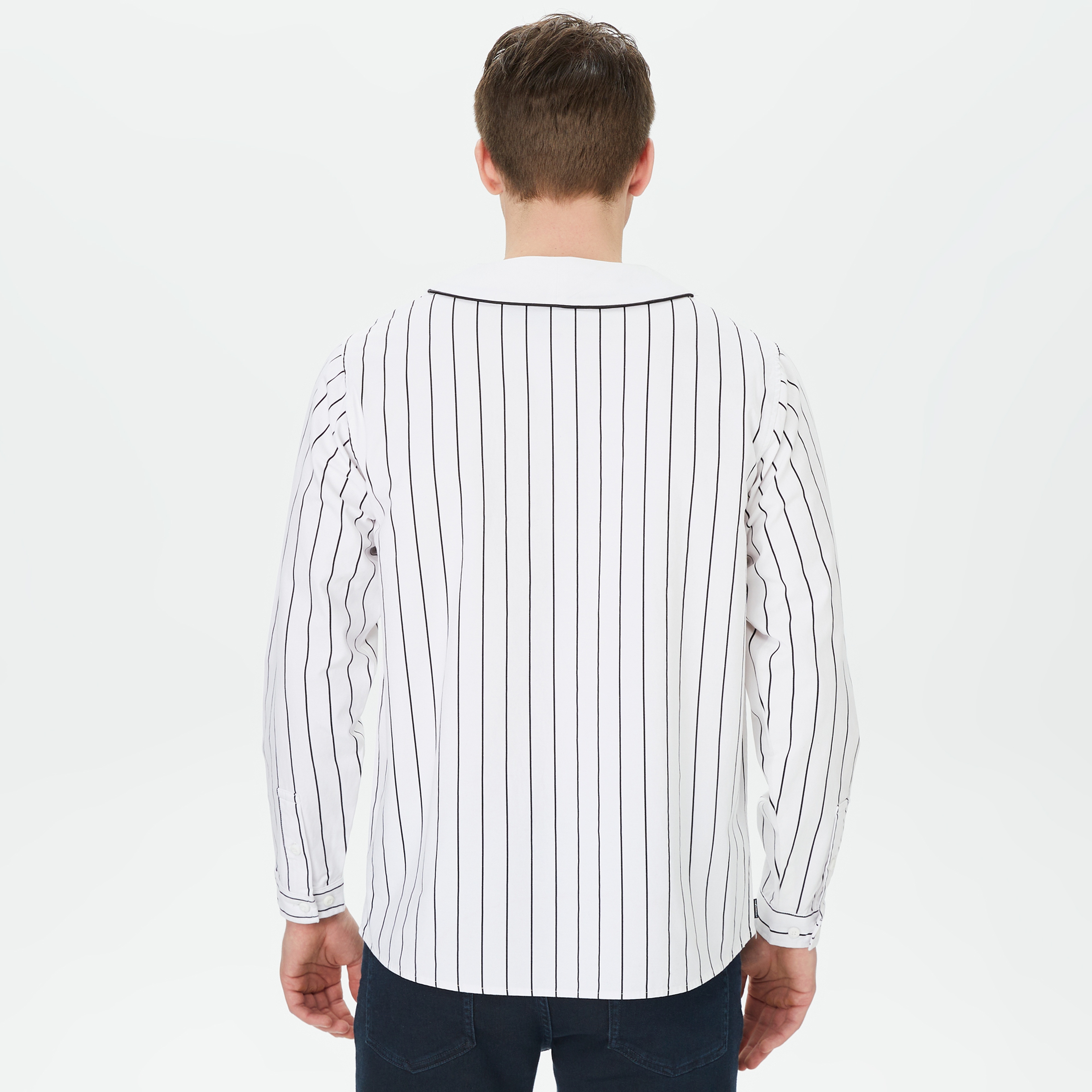 The Hundreds Victor LS Woven Erkek Beyaz T-Shirt