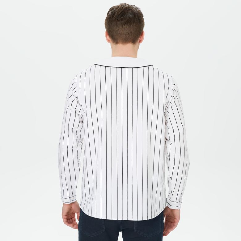 The Hundreds Victor LS Woven Erkek Beyaz T-Shirt